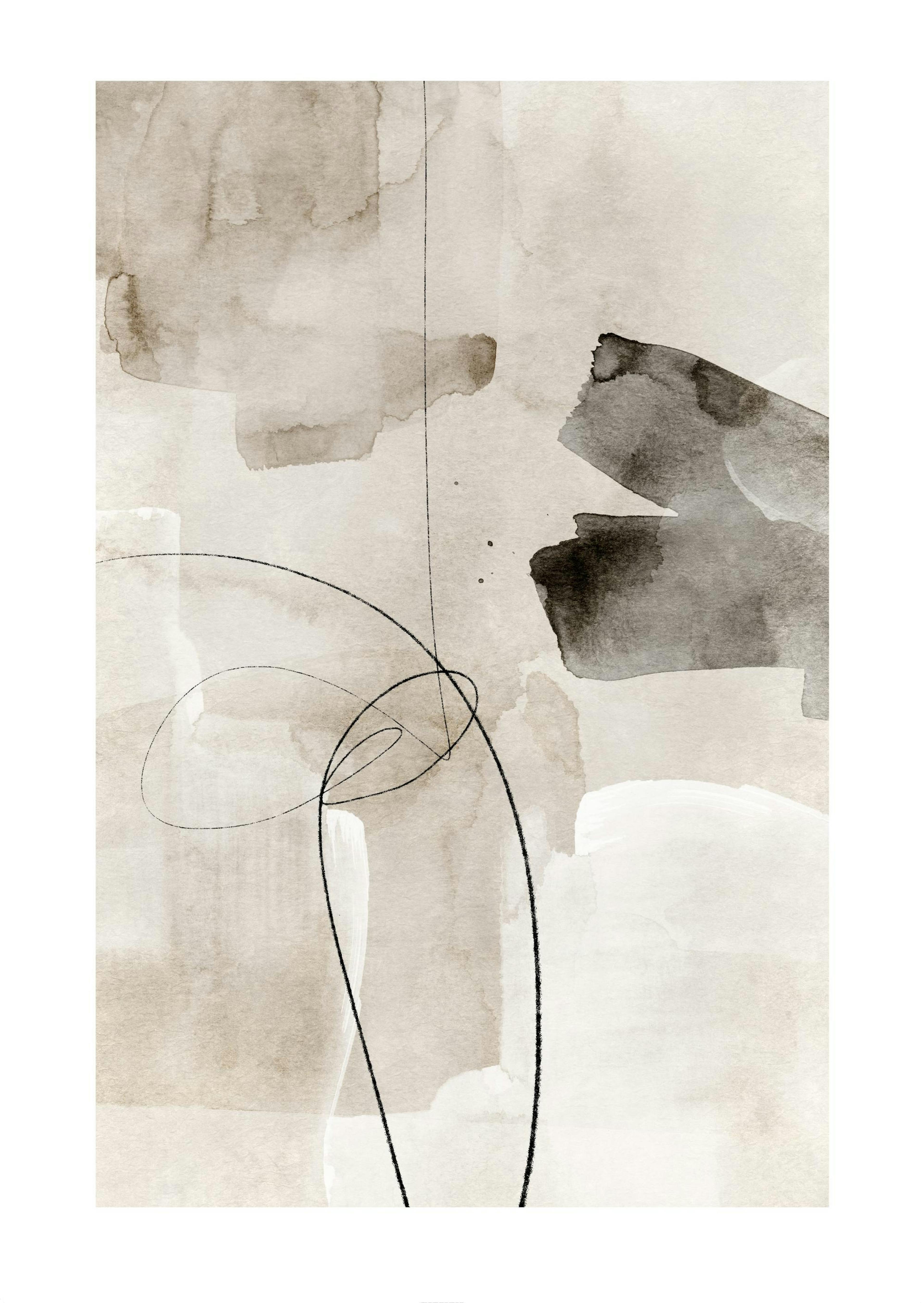 Watercolor Strokes No2 Affiche 0