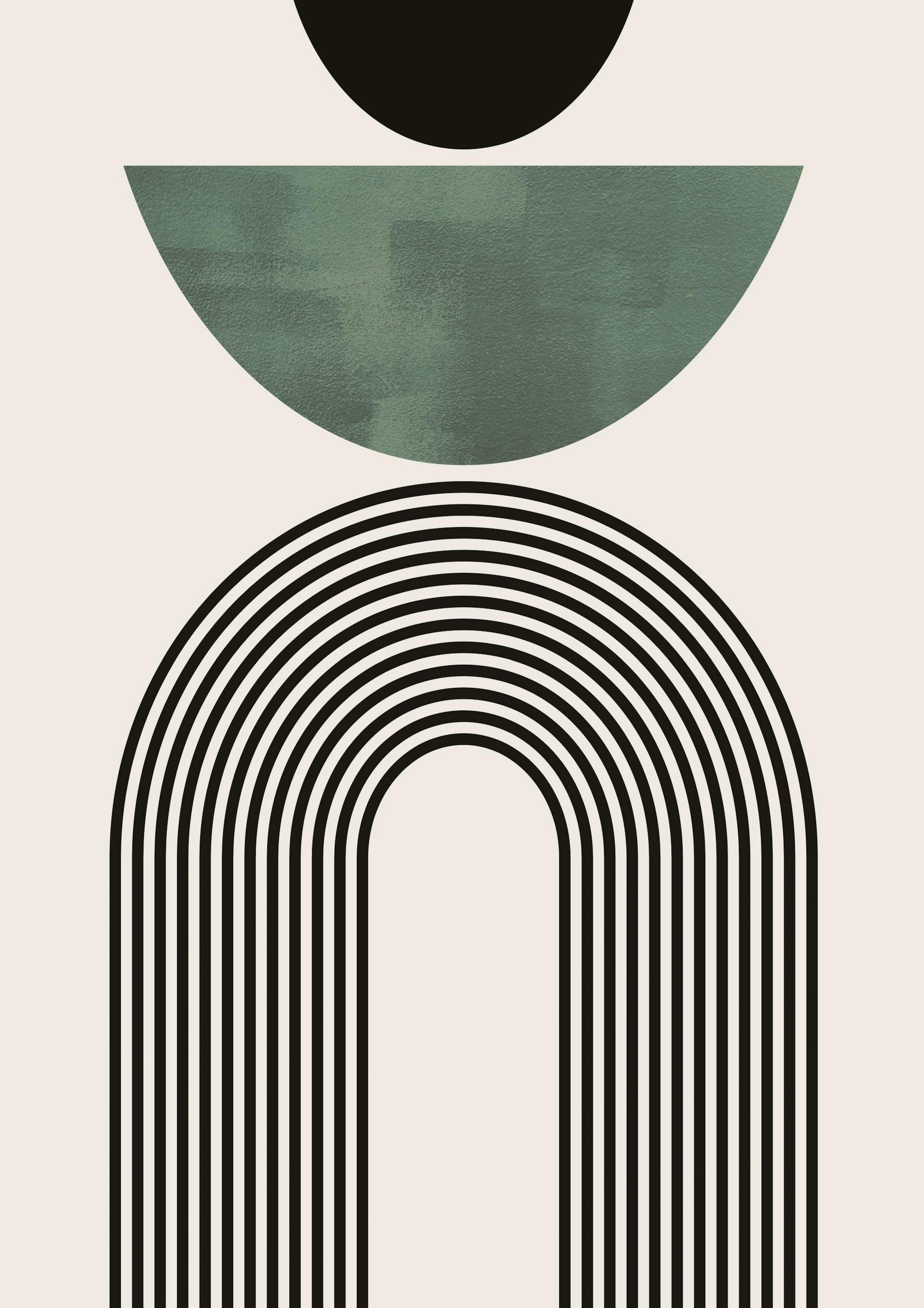 Mid Century Green No2 Poster 0