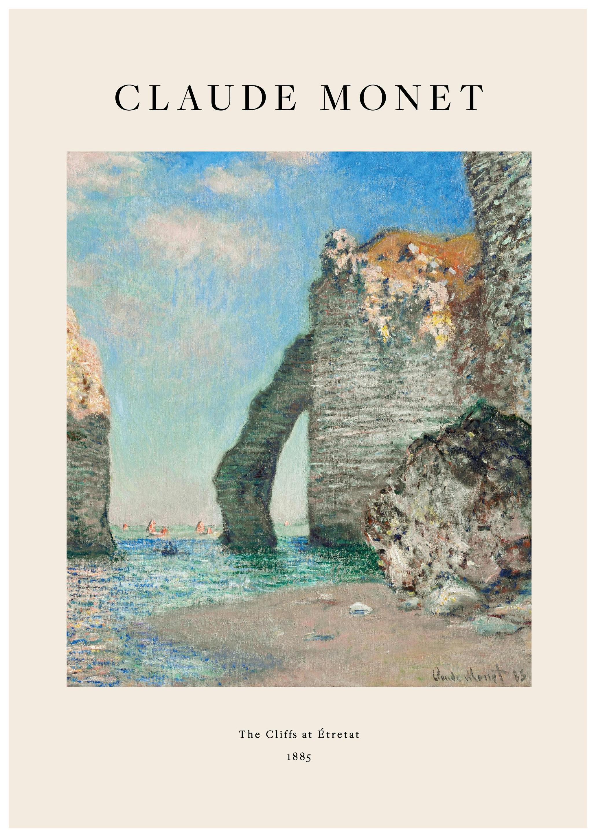 Prints - Monet - The Cliffs at Étretat Print (30x40 cm) - Monet Prints