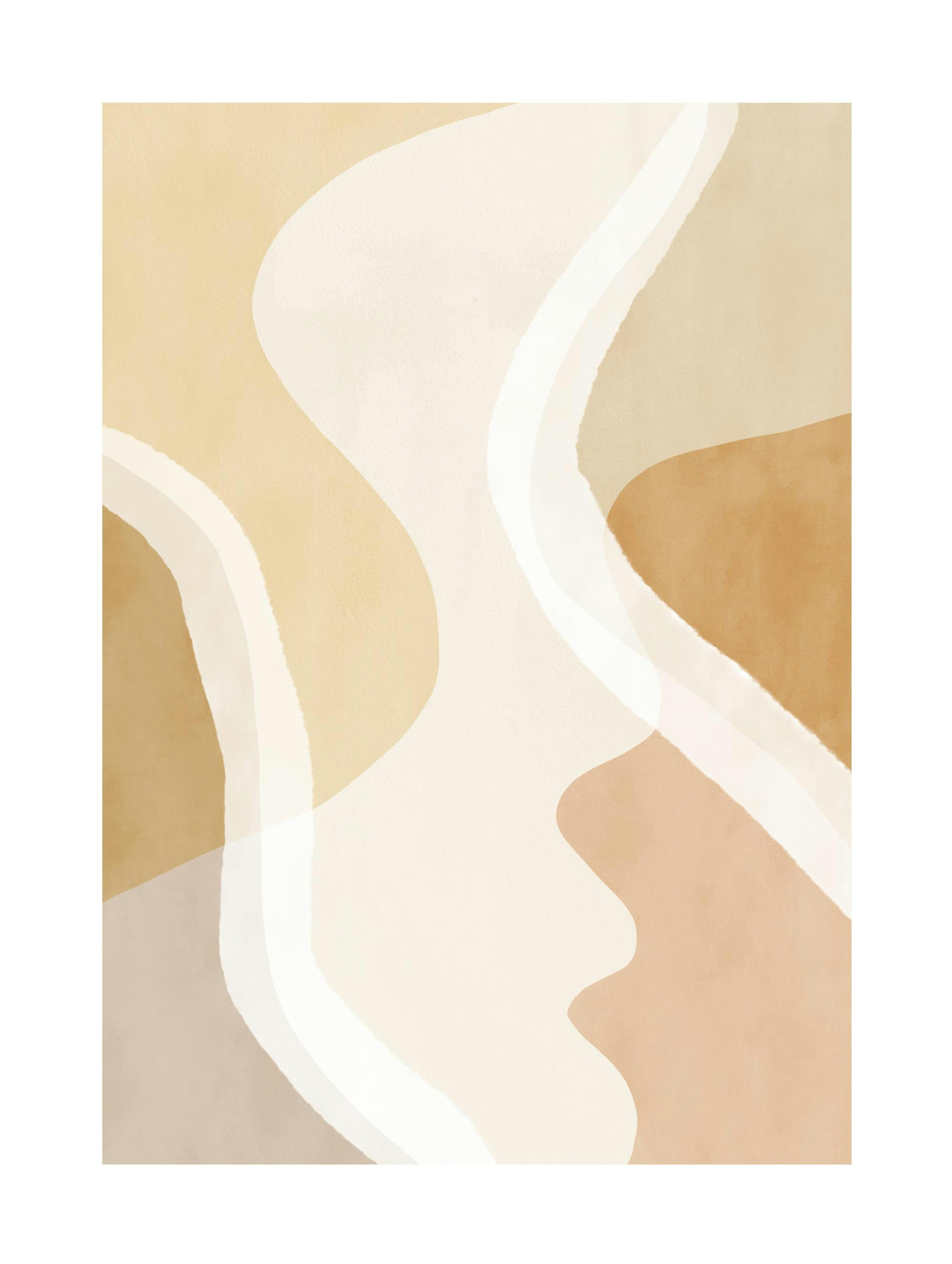 Abstract Yellow Shapes No1 포스터 0