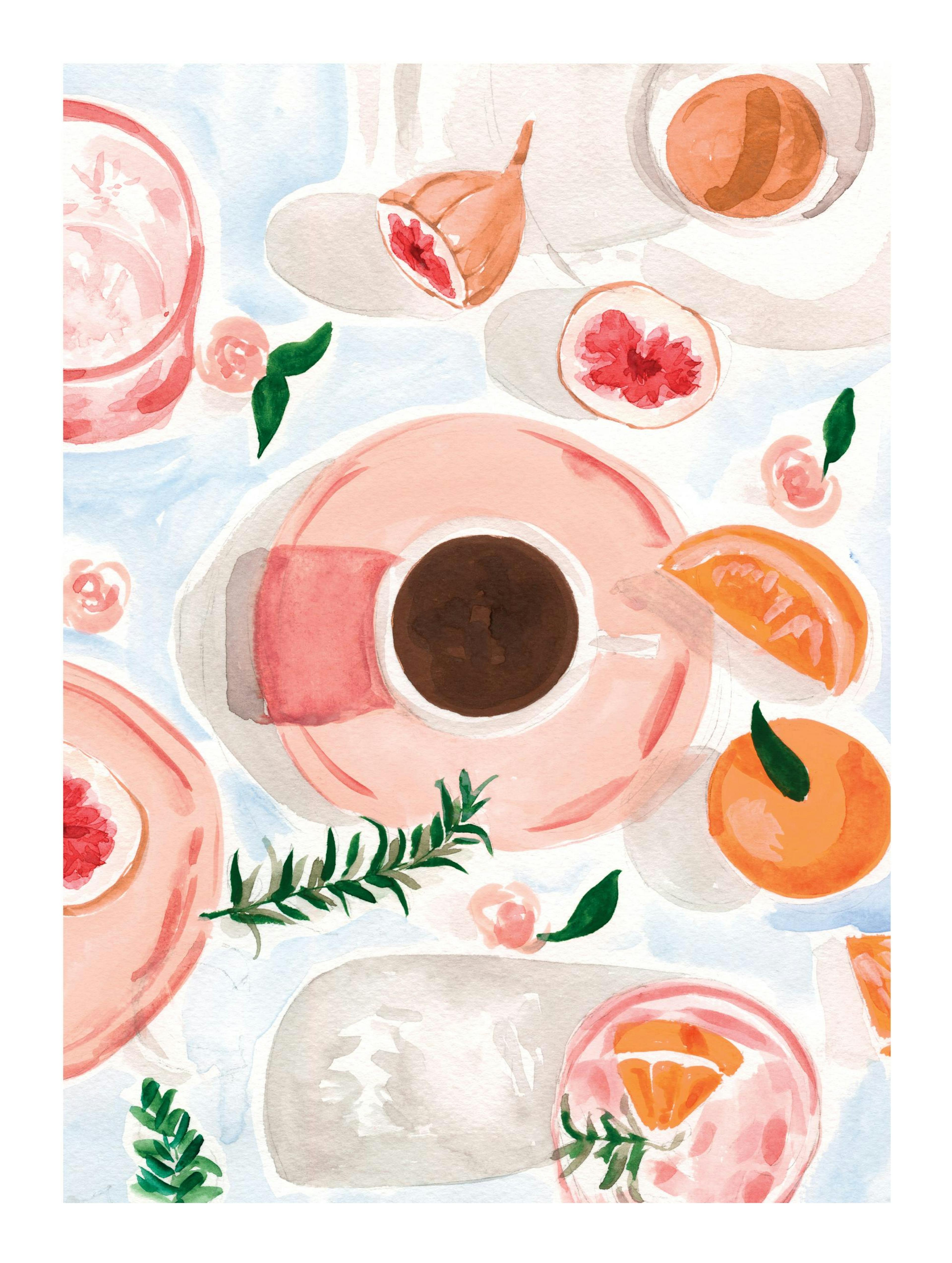 Sabina Fenn - Still Life with Coffee Print