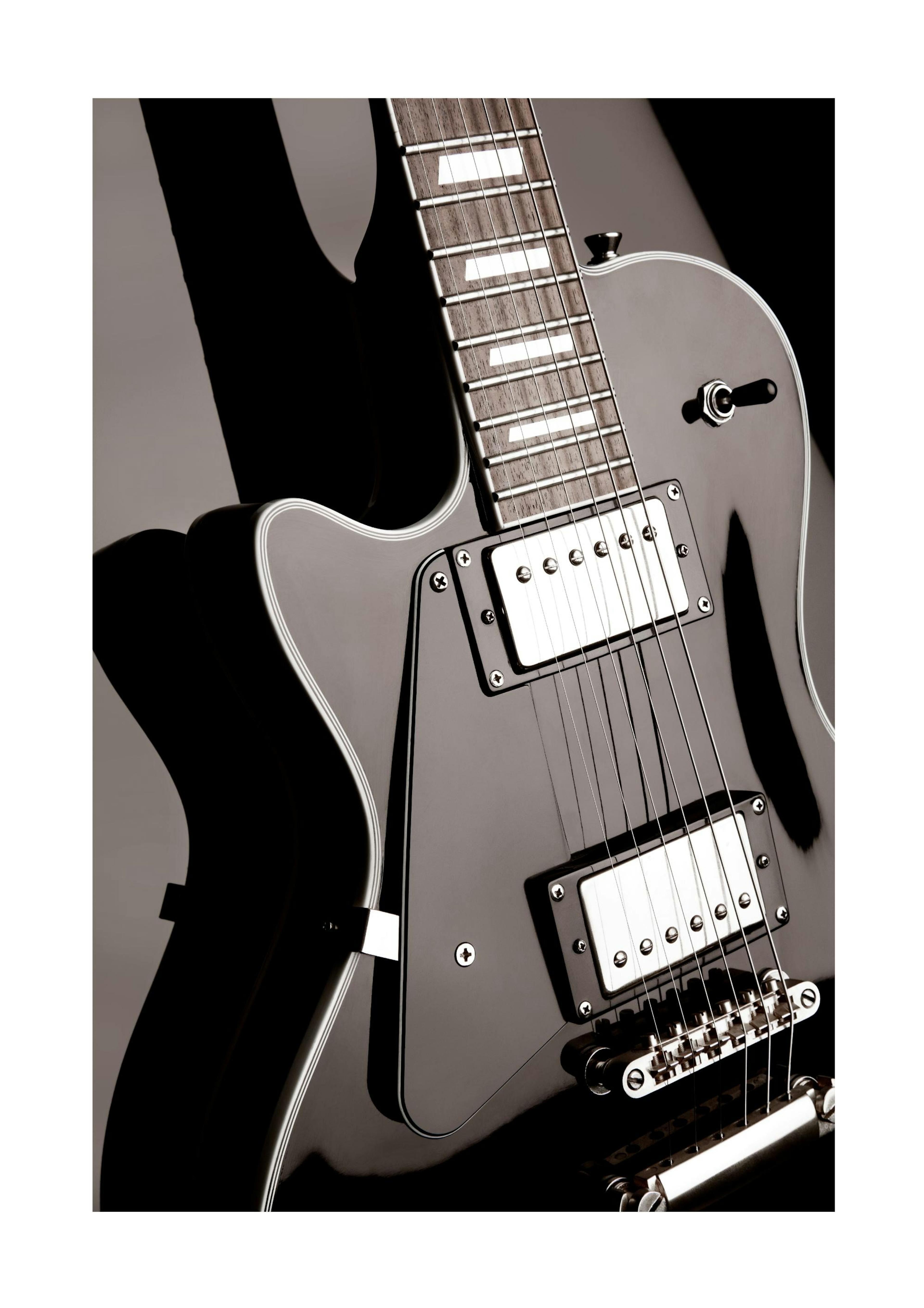Black Guitar Poster 0