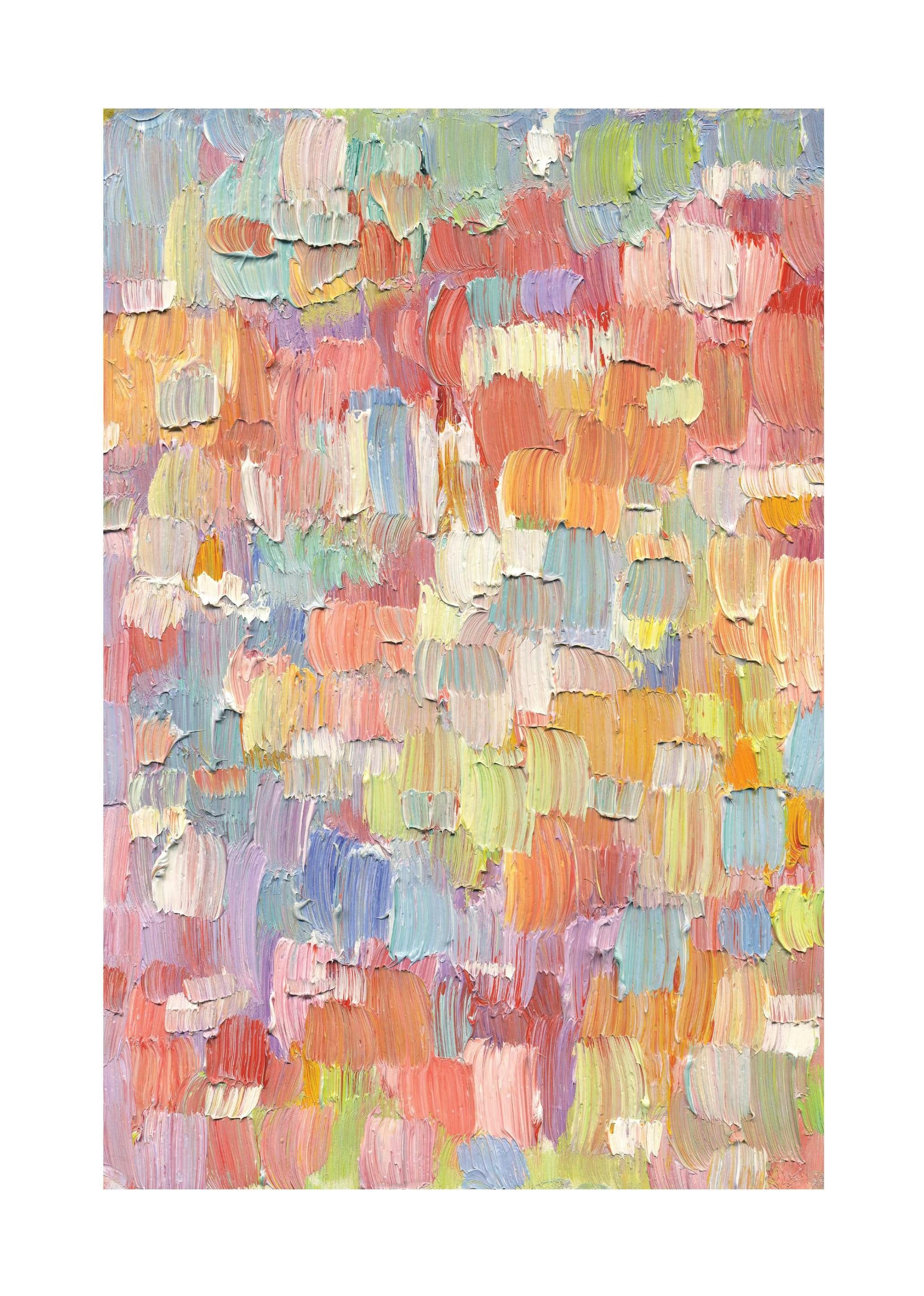 Colorful Strokes Poster (70x100 cm) - Schilderijen