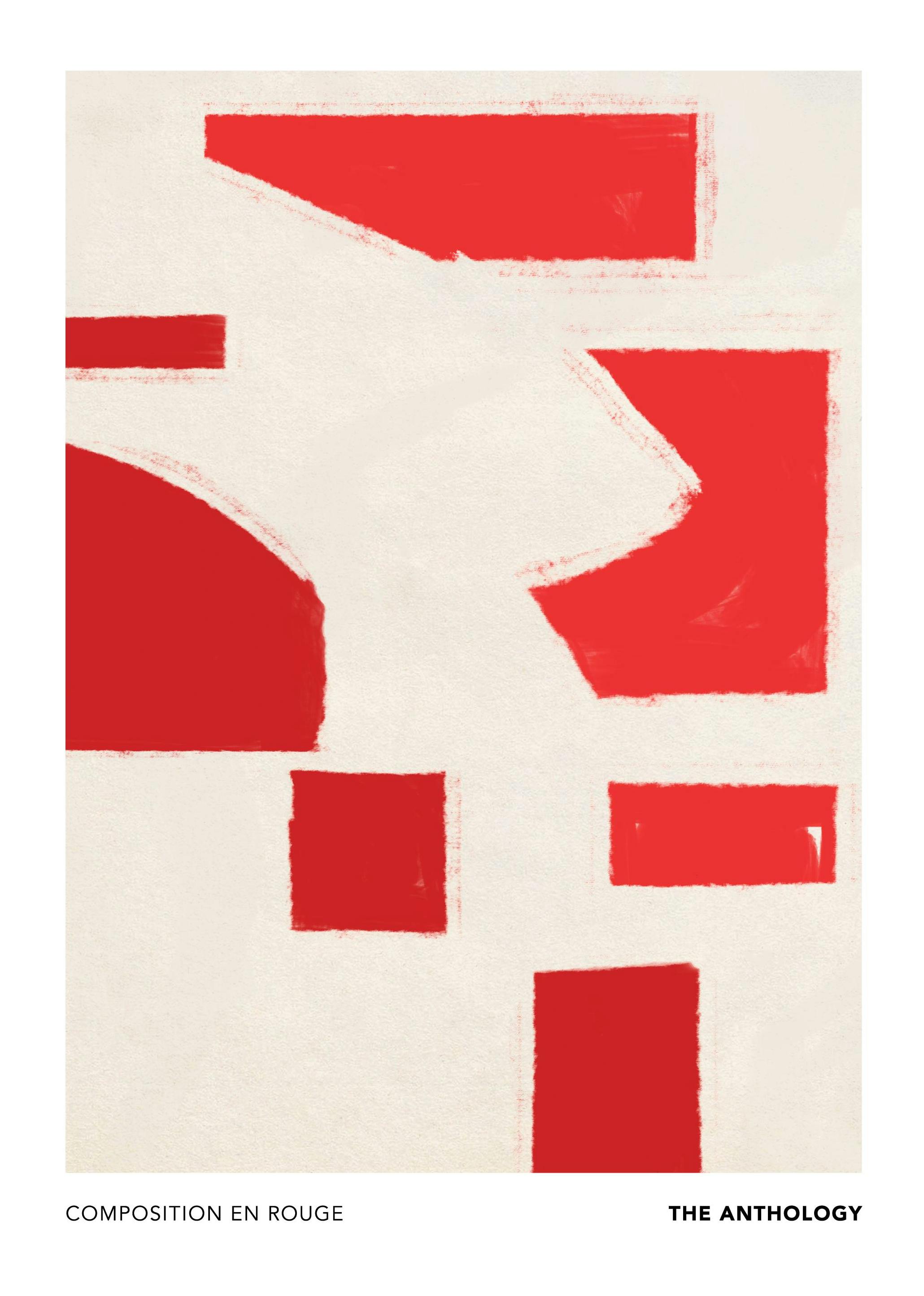 En Rouge No1 Plakat (30x40 cm)- Sztuka abstrakcyjna