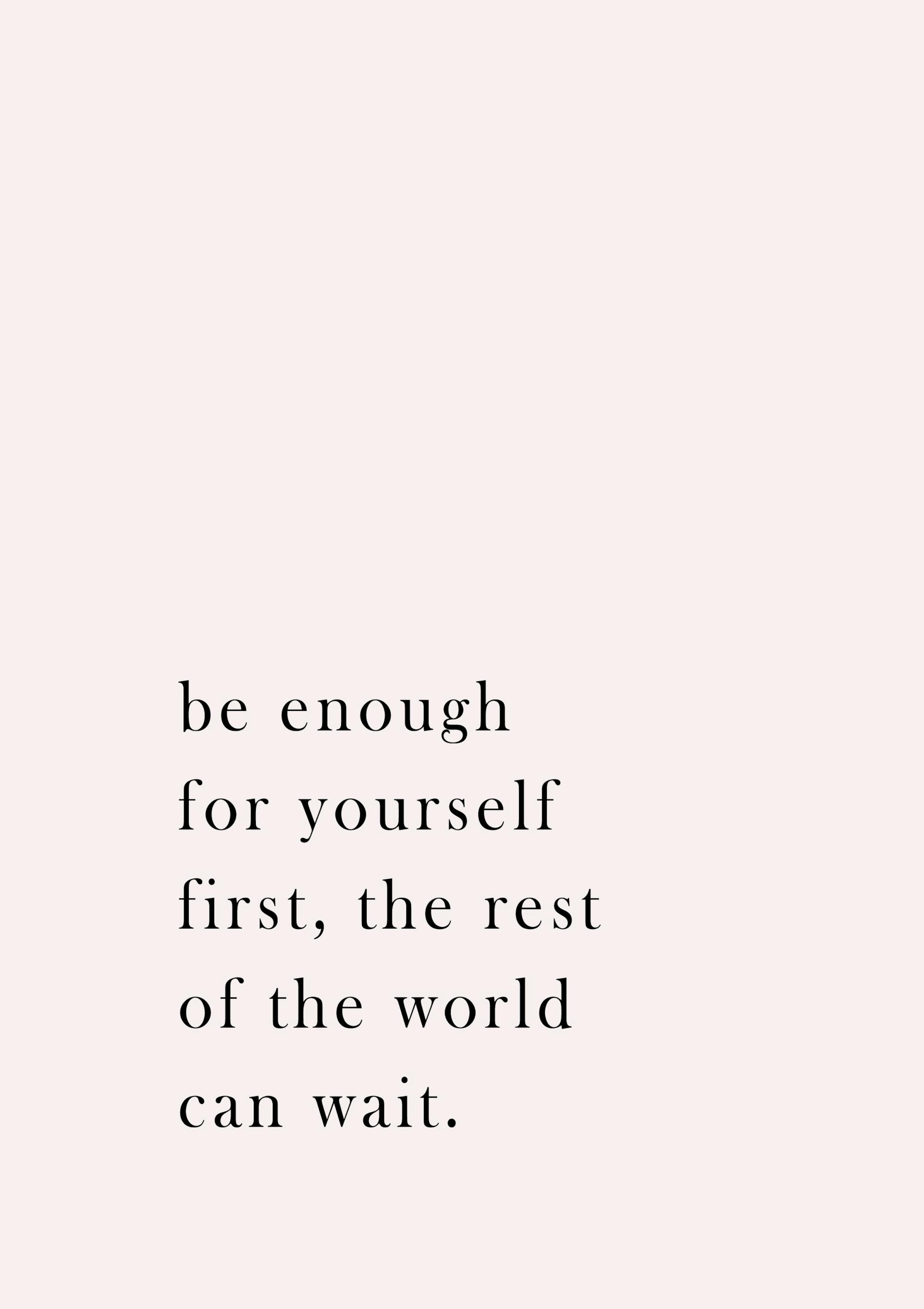 Be Enough 포스터
