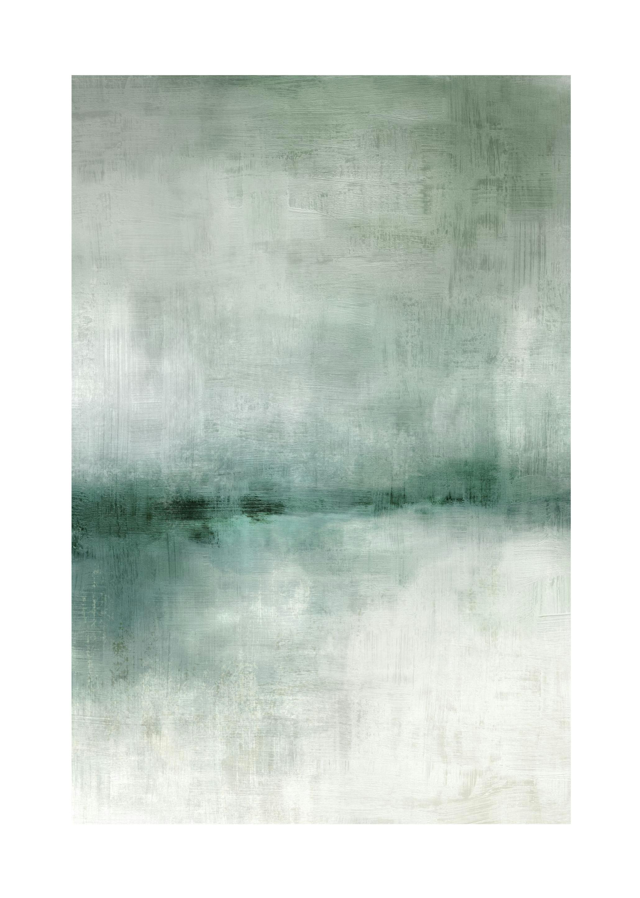 Prints - Abstract Scenery Green No2 Print (70x100 cm) - Paintings