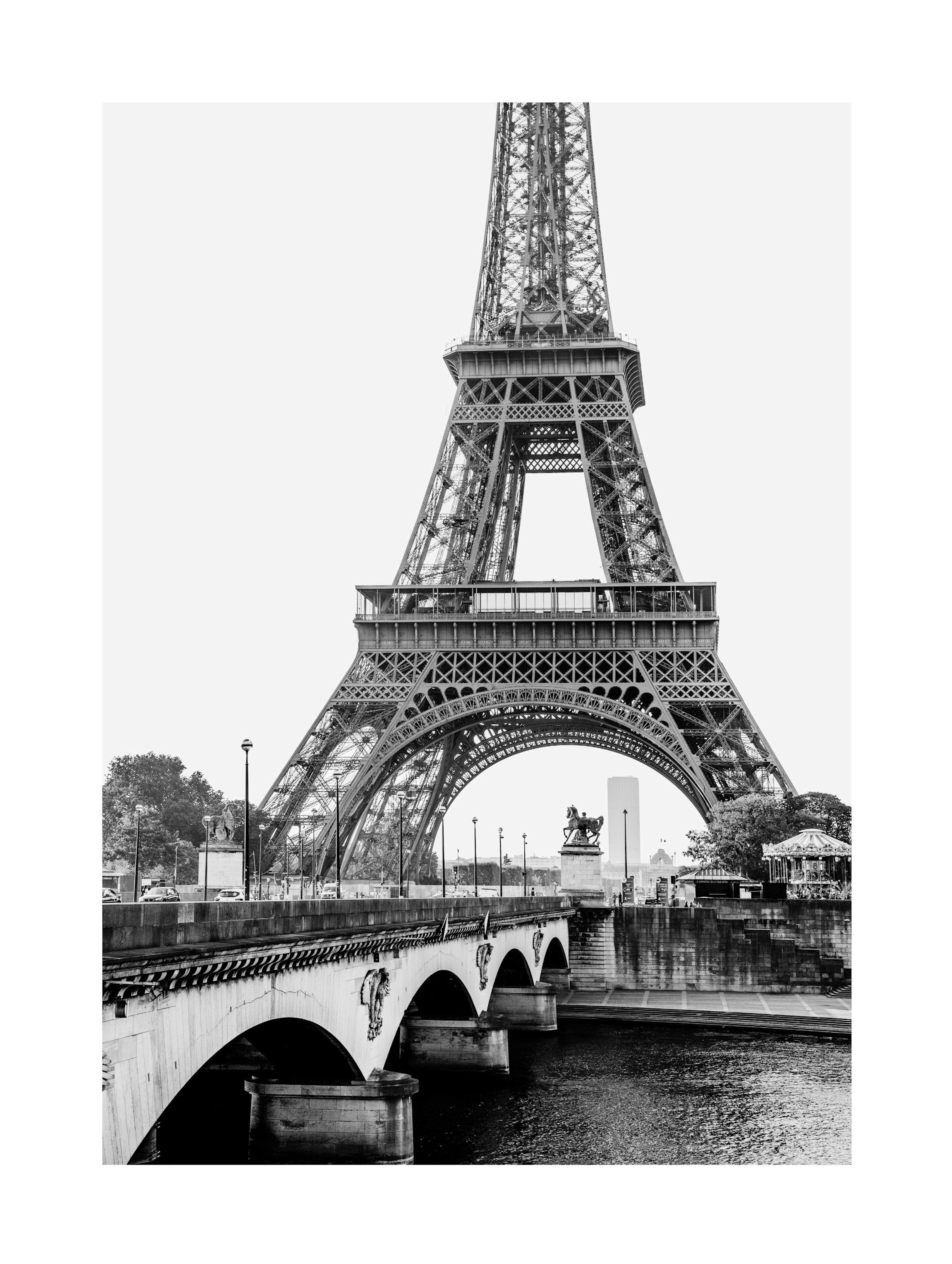 Eiffel Tower Jena Bridge Poster