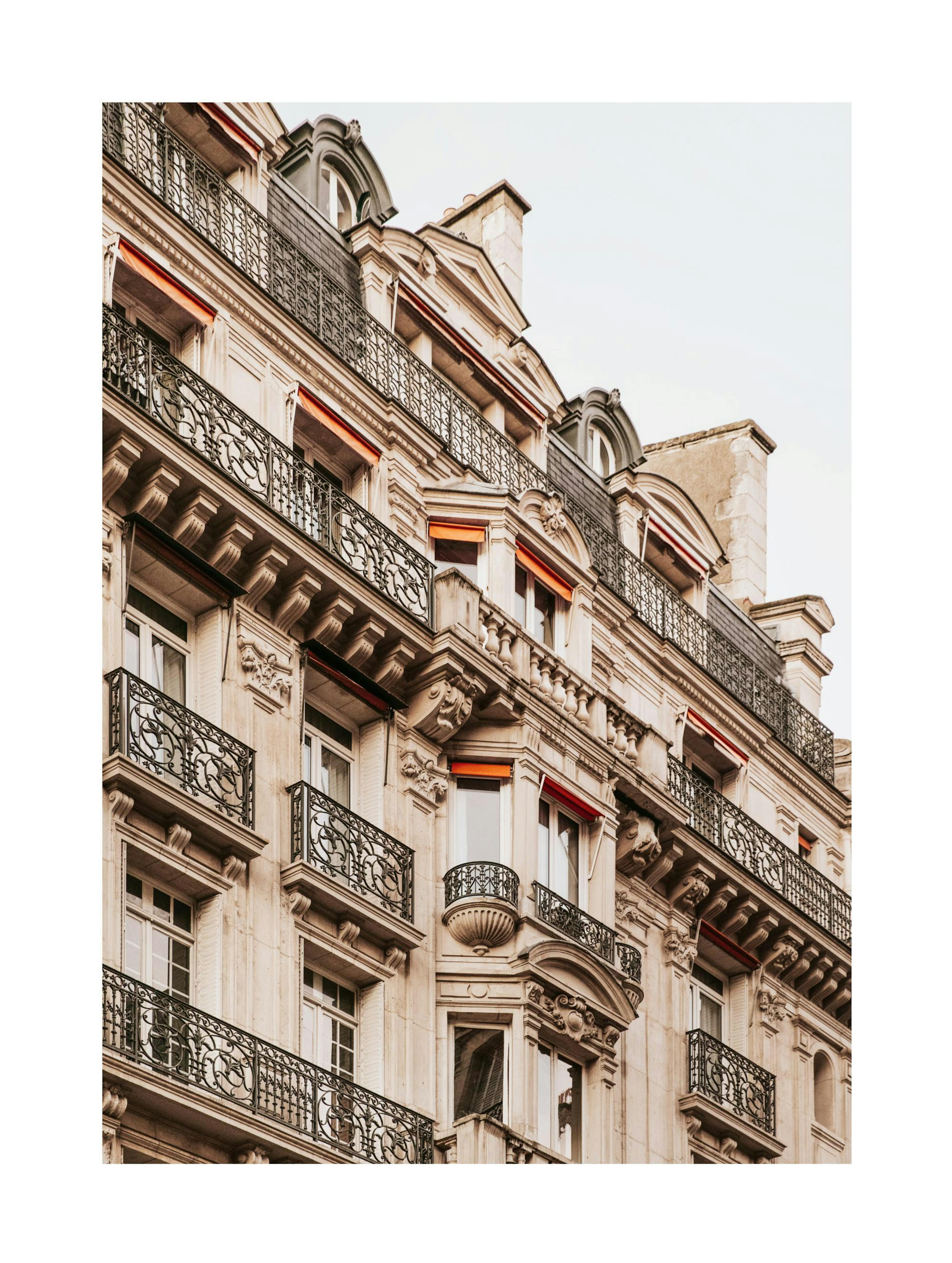 Facade With Balconies Print