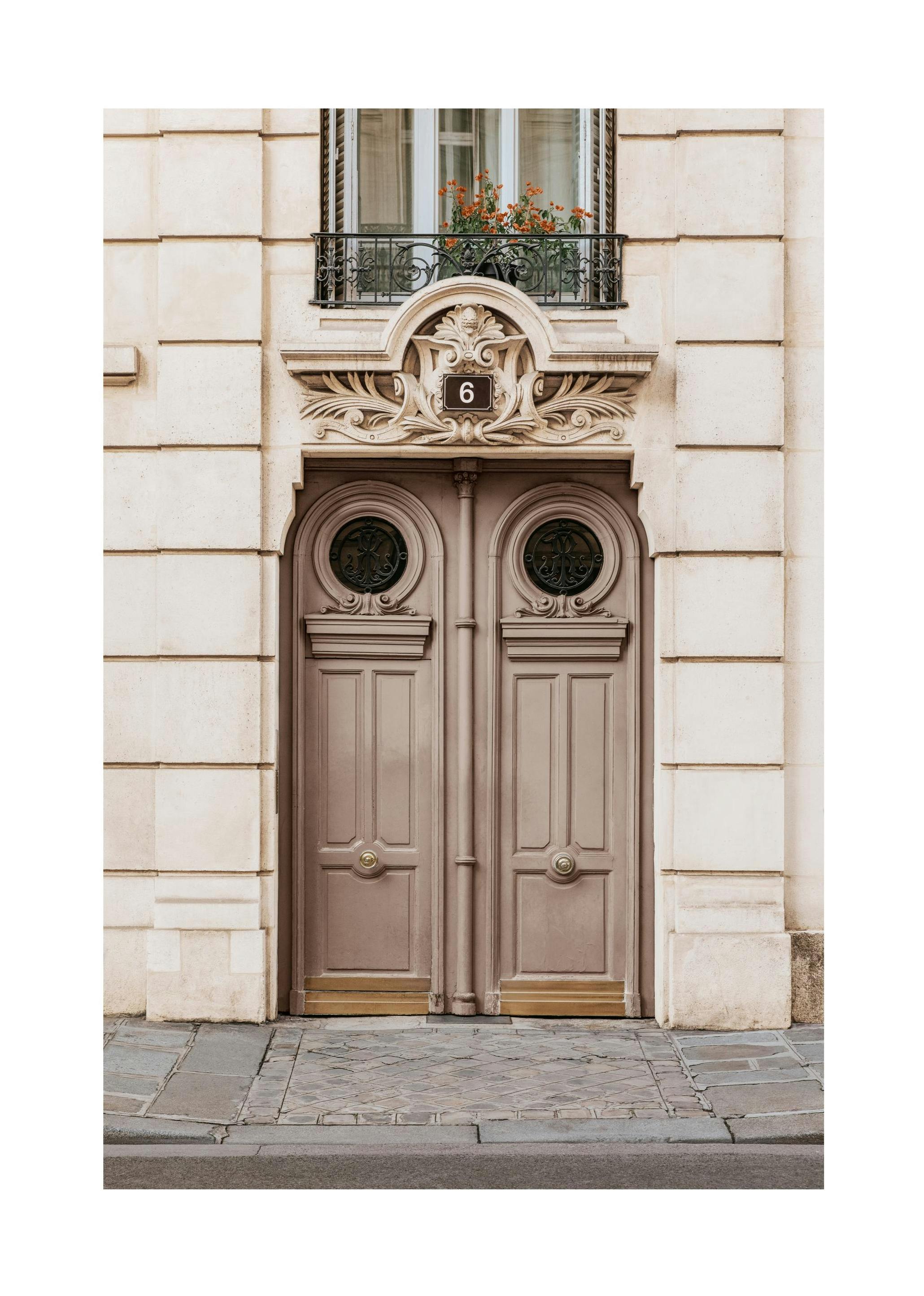 Prints - Beige Door Print (50x70 cm) - Architecture posters