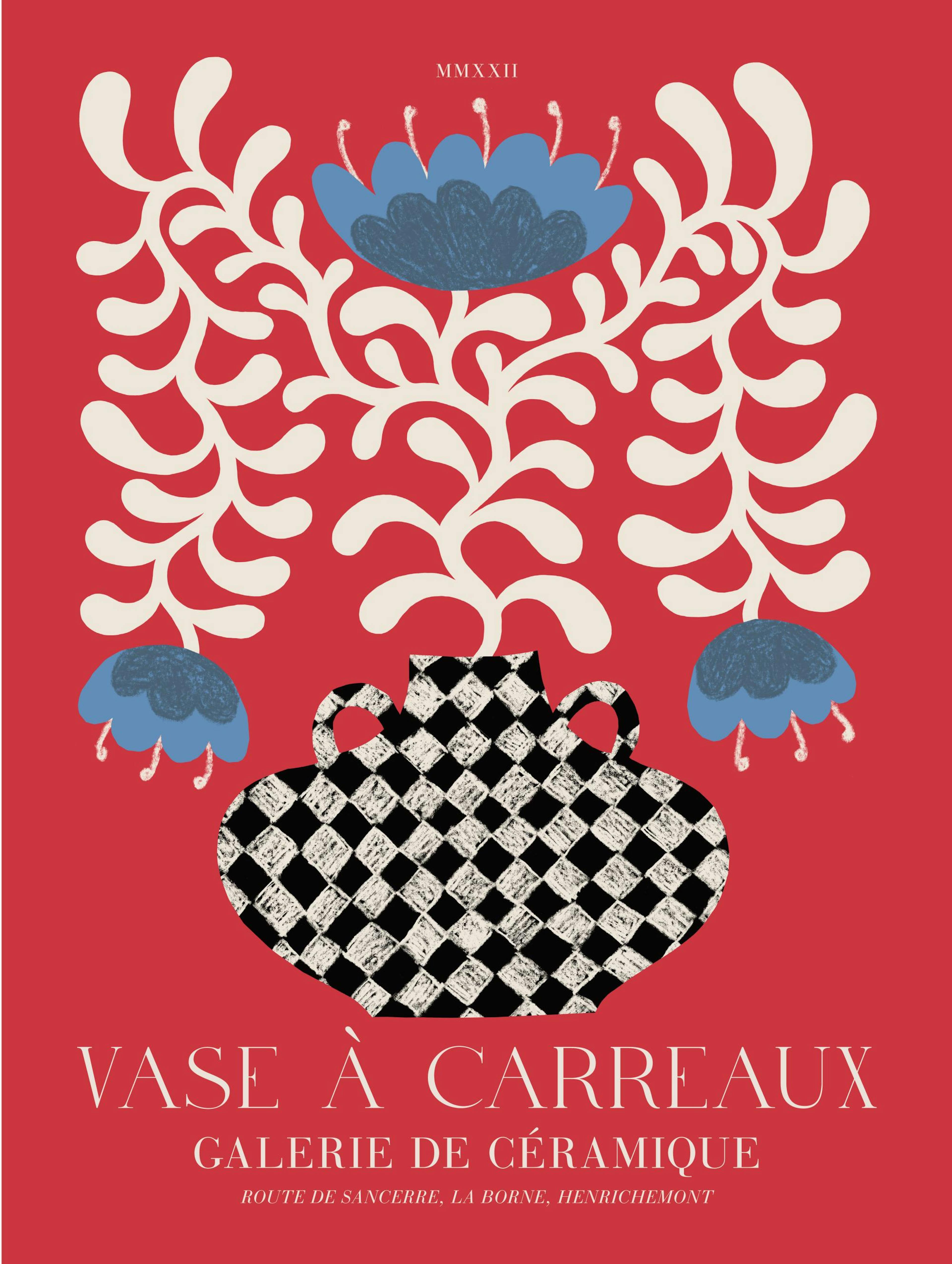 Vase à Carreaux No1 Print 0