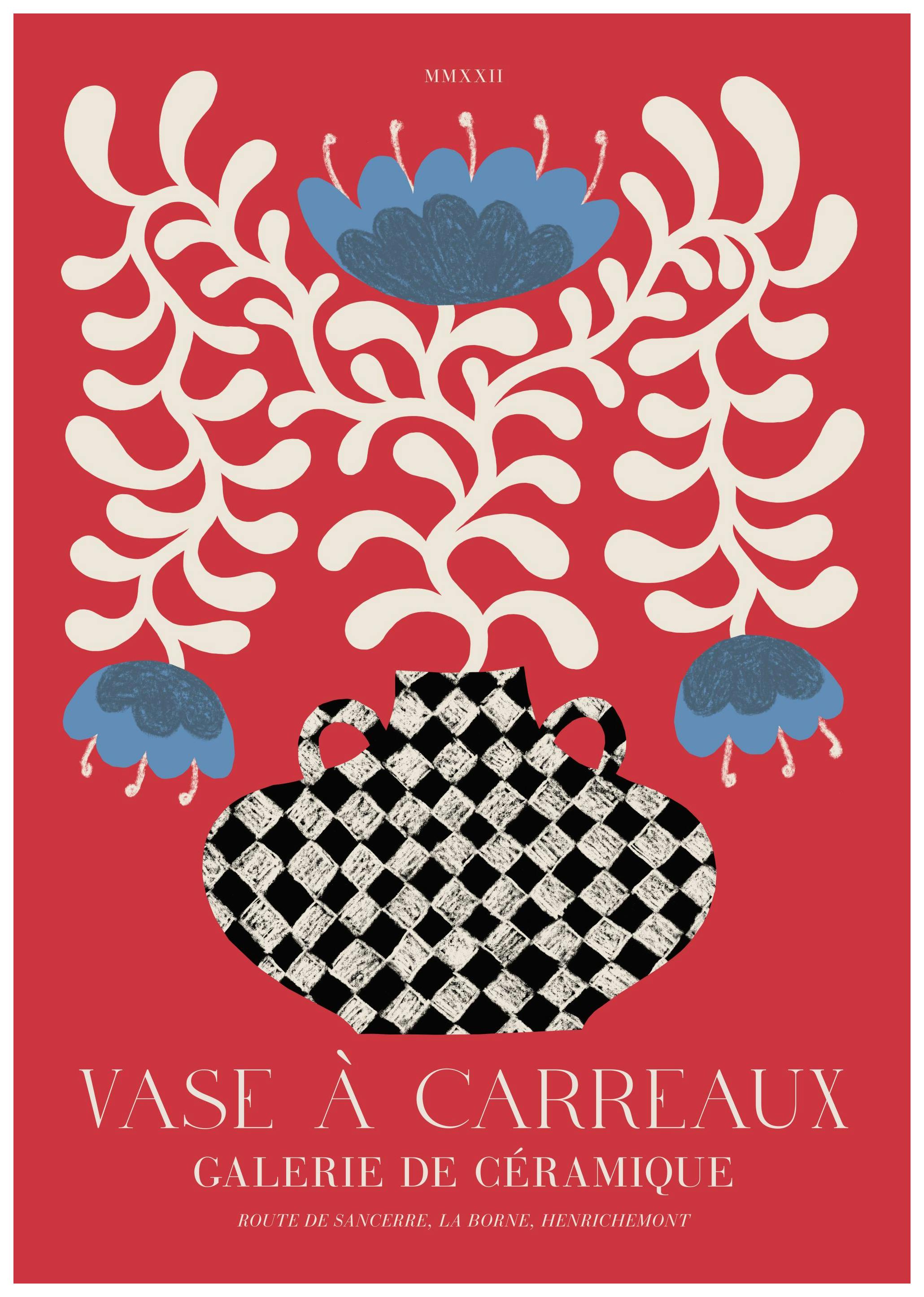 Prints - Vase à Carreaux No1 Print (50x70 cm) - Art prints