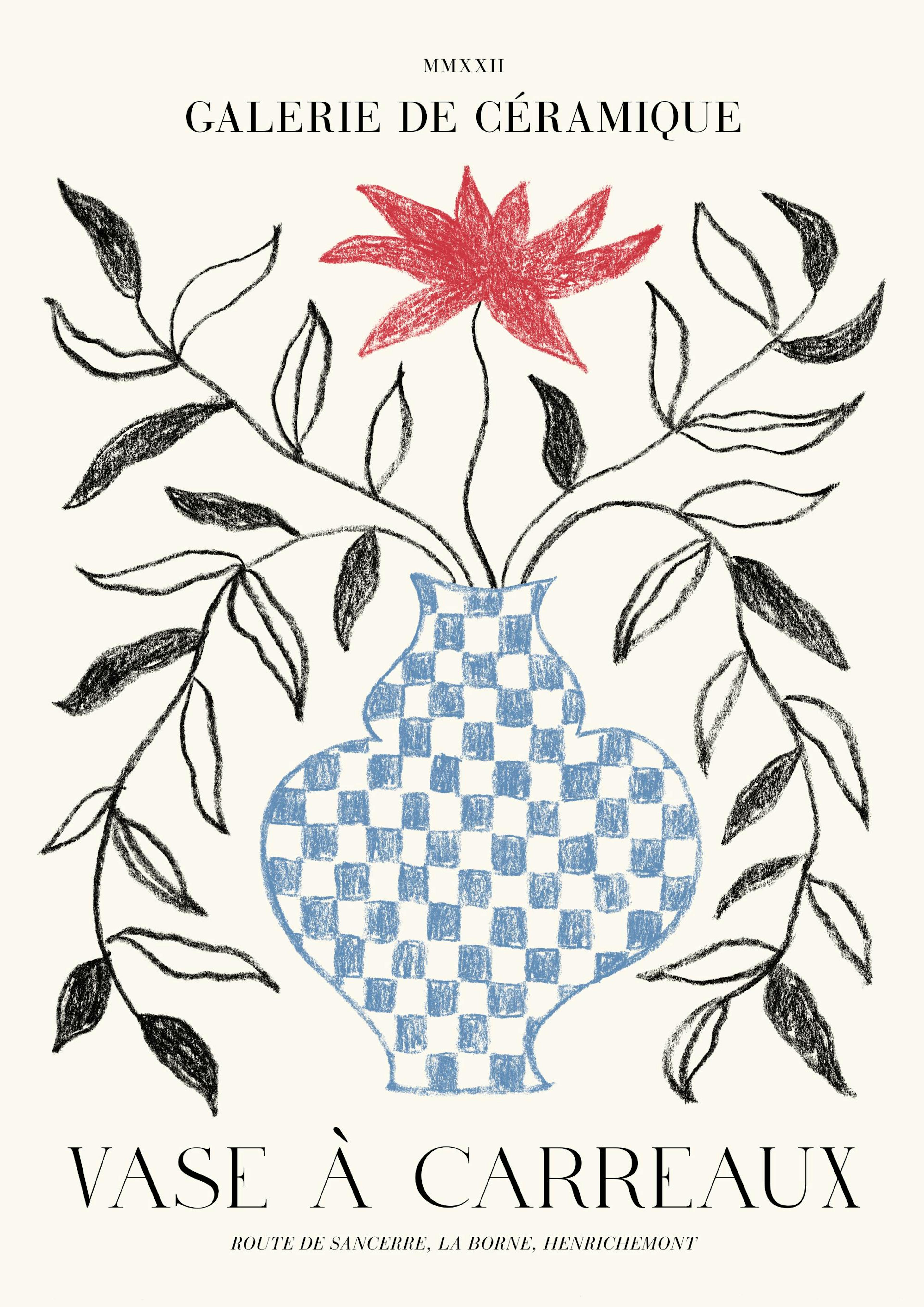 Vase à Carreaux No2 Poster 0