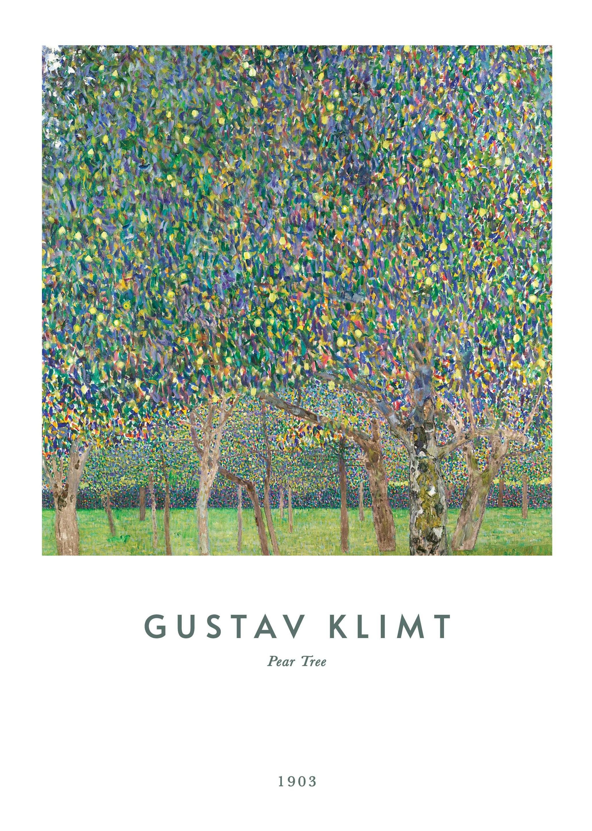 Gustav Klimt - Pear Tree Plakat (30x40 cm) - Plakater > Malerier fra kjente kunstnere