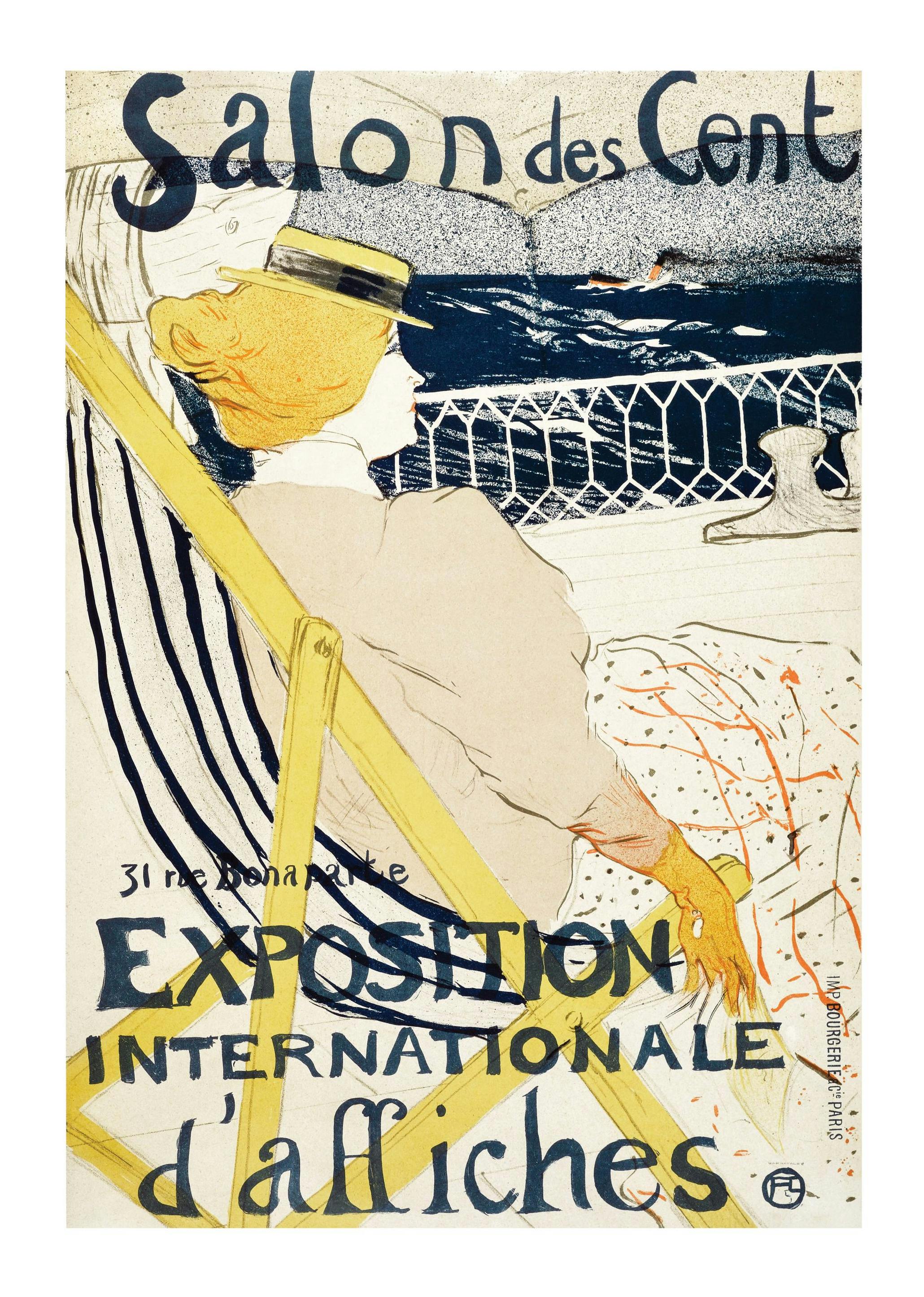 Toulouse-Lautrec - Salon des Cent Poster (50x70 cm) - Schilderijen van beroemde schilders