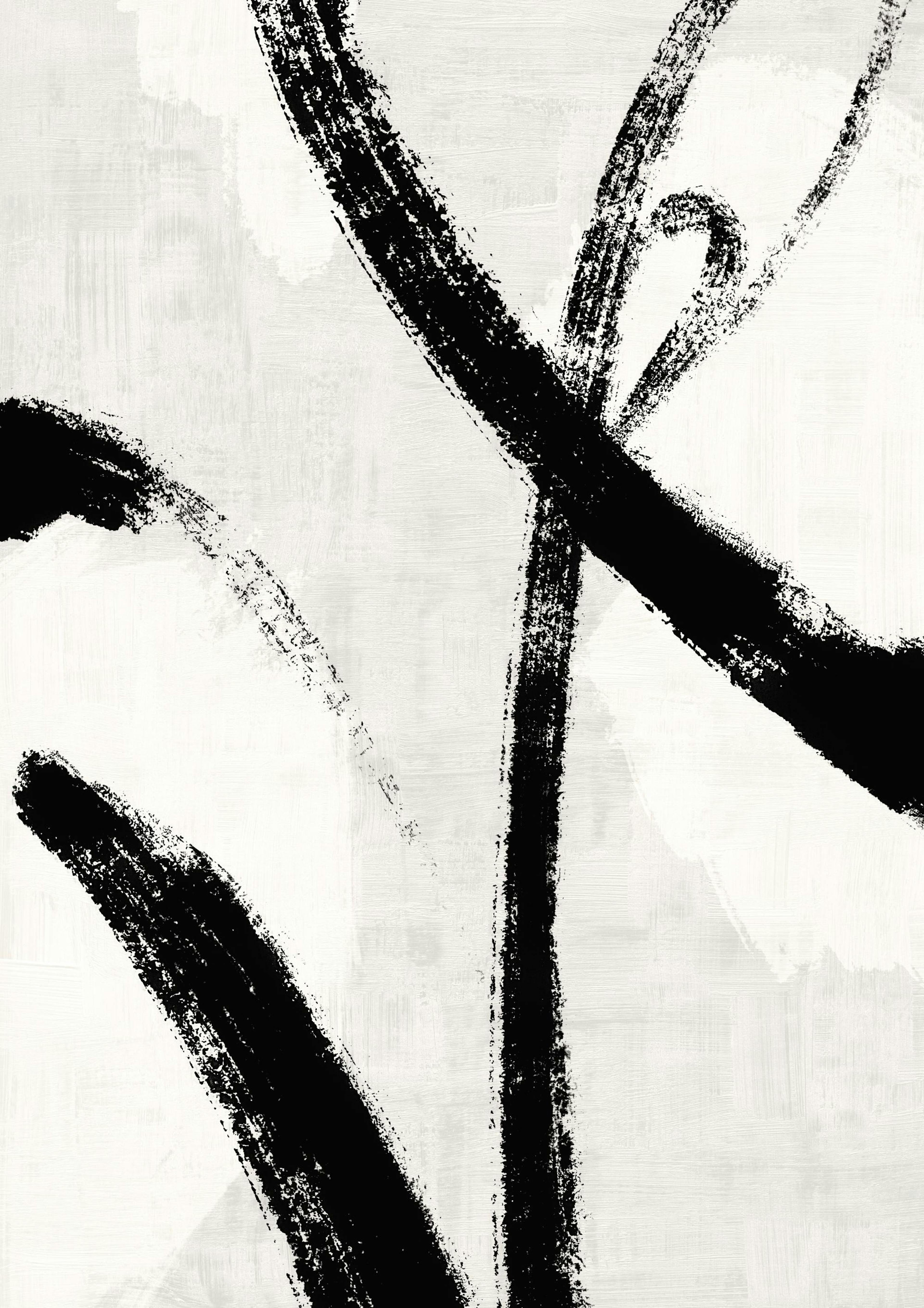 Black Brush Strokes No1 포스터 0