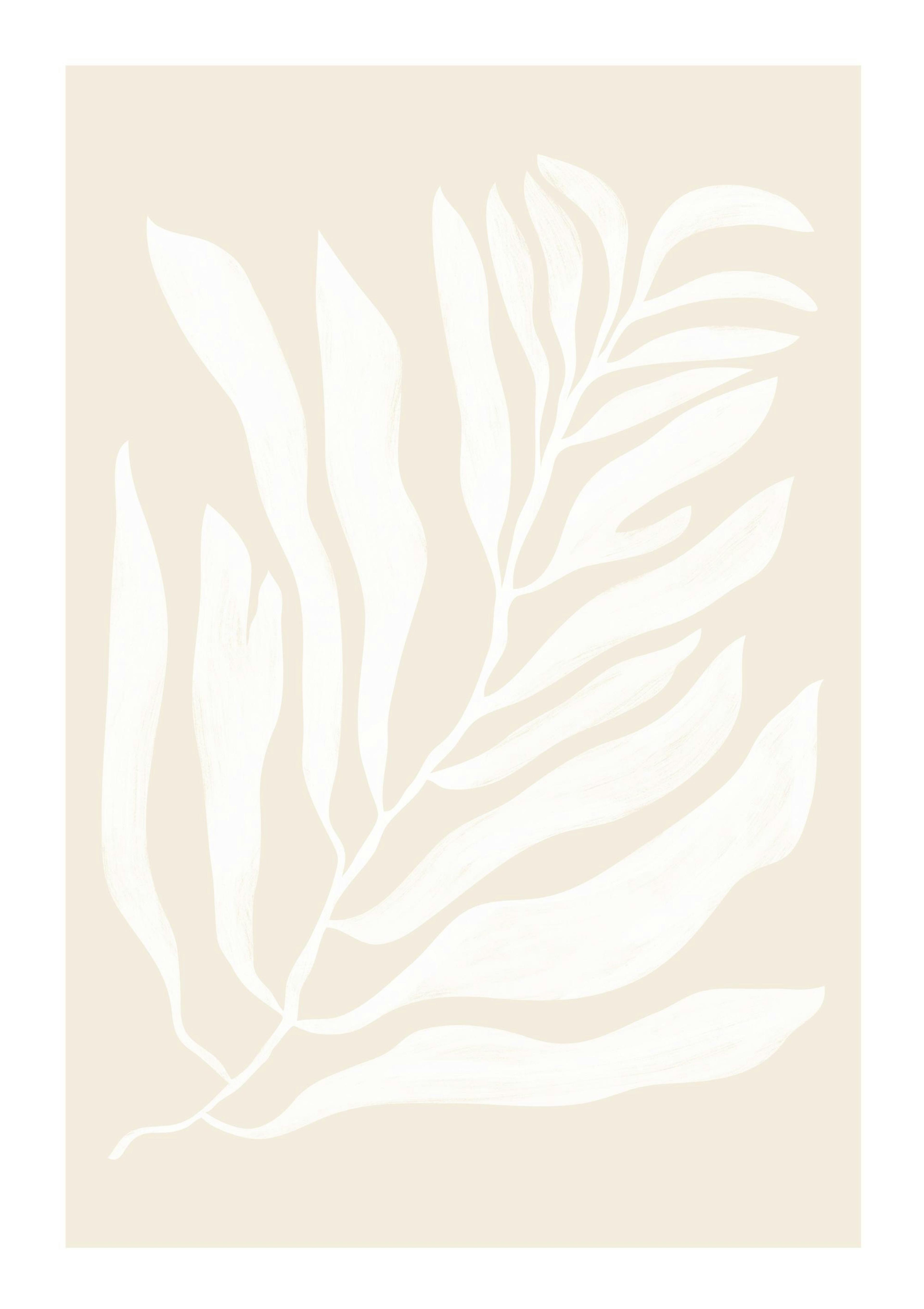 White Botanical No2 Poster 0