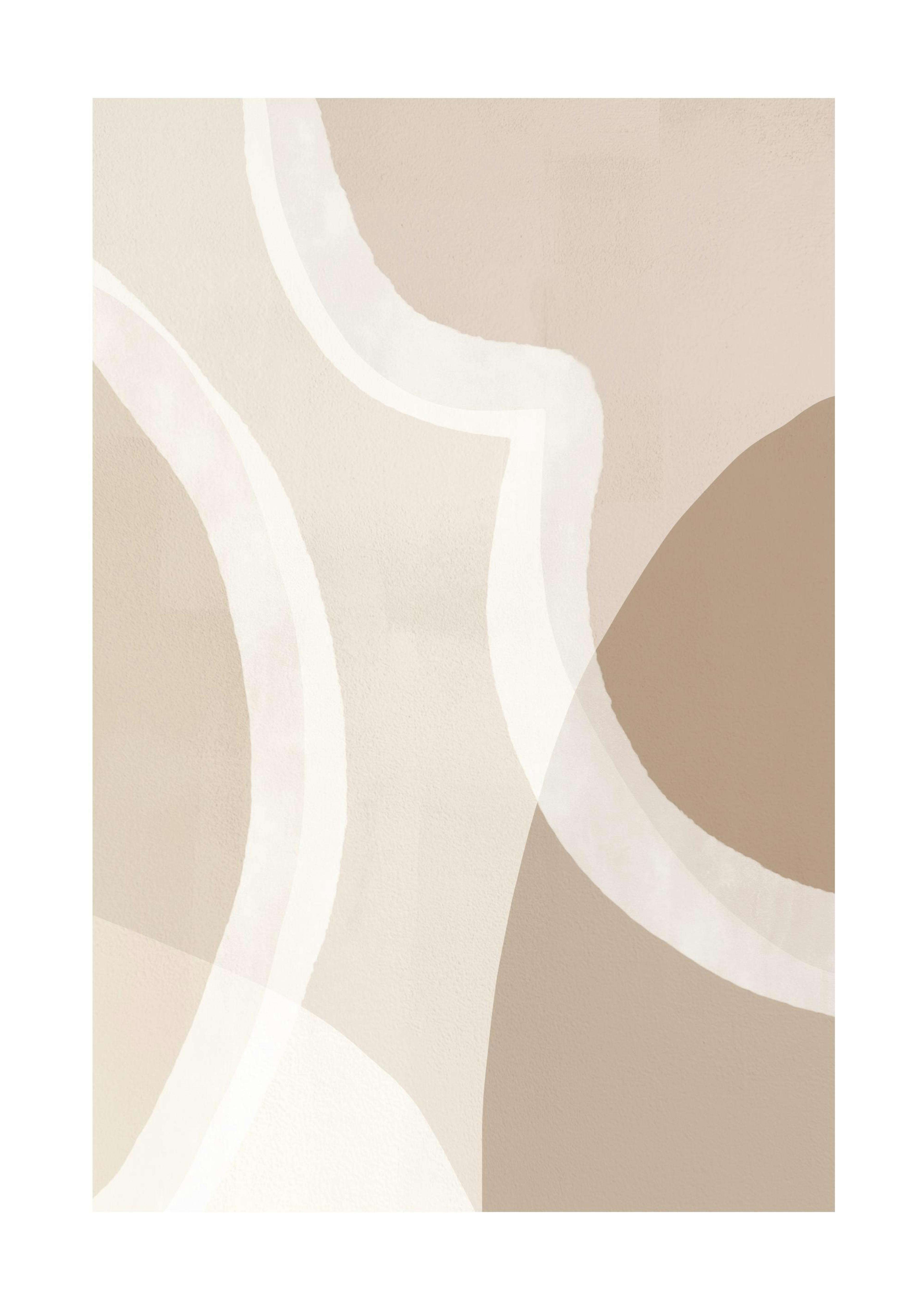 Beige Abstract No1 Affiche 0