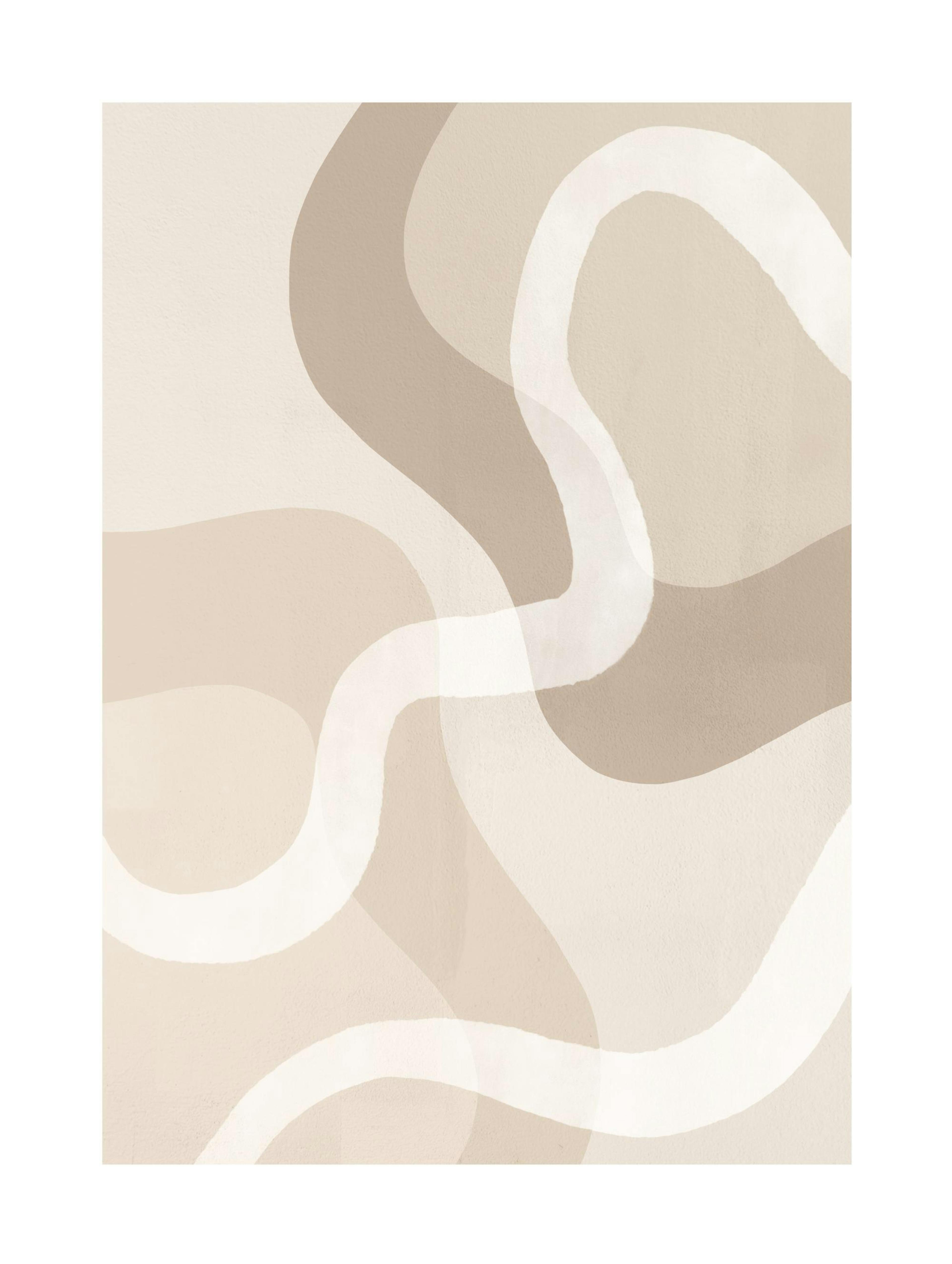 Beige Abstract No2 Plagát 0