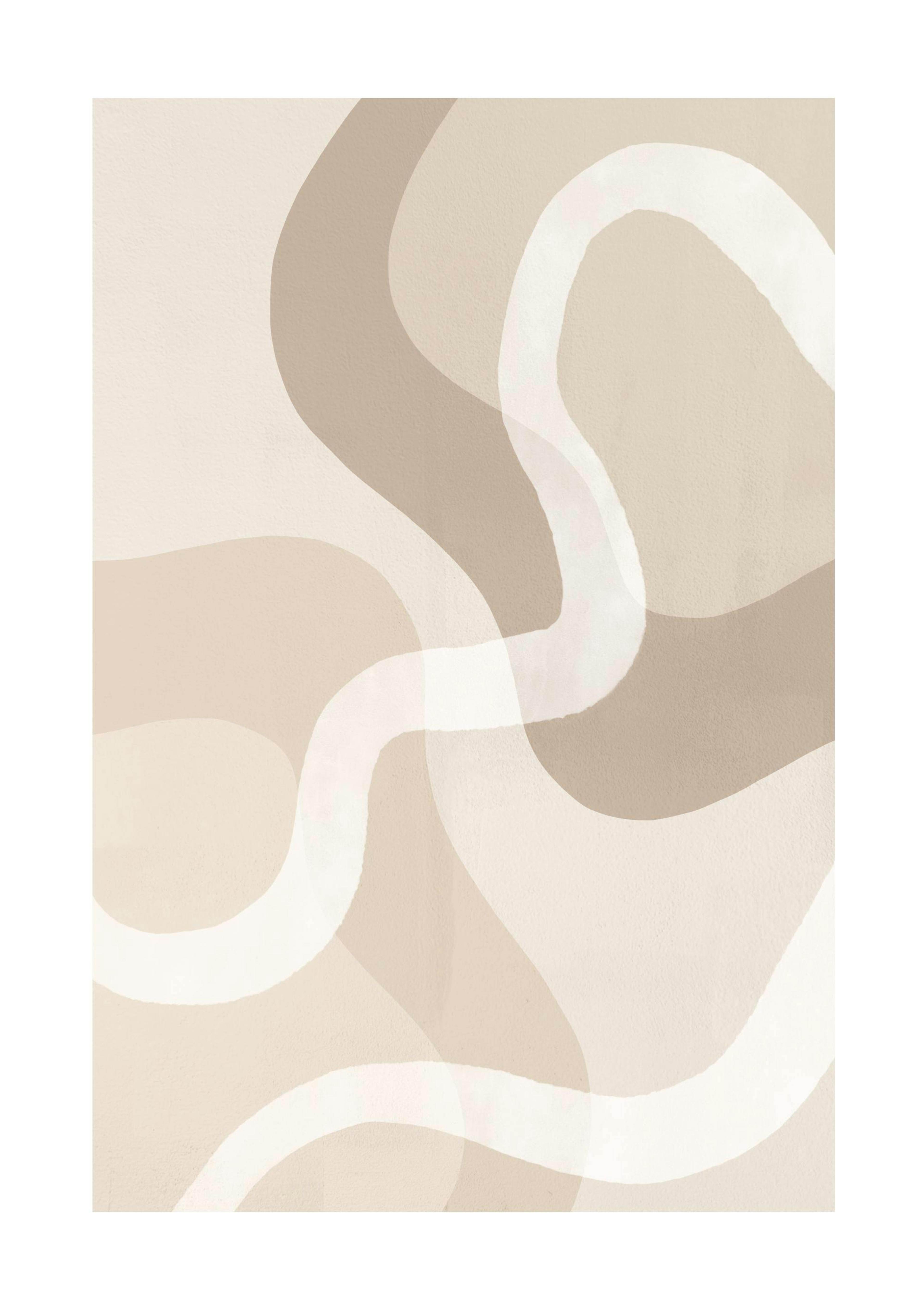 Beige Abstract No2 Poster 0