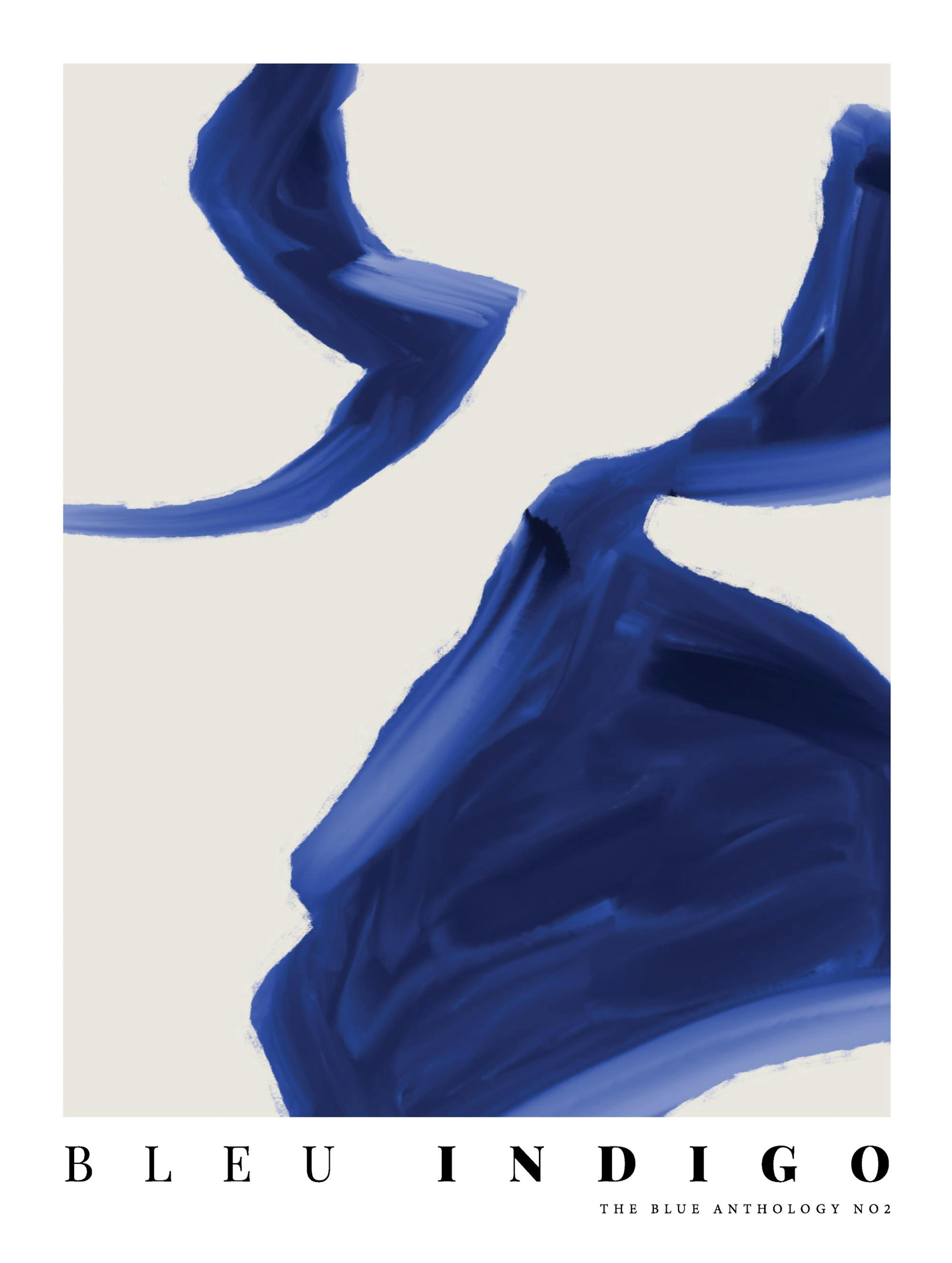 Indigo Abstract No2 Plakat