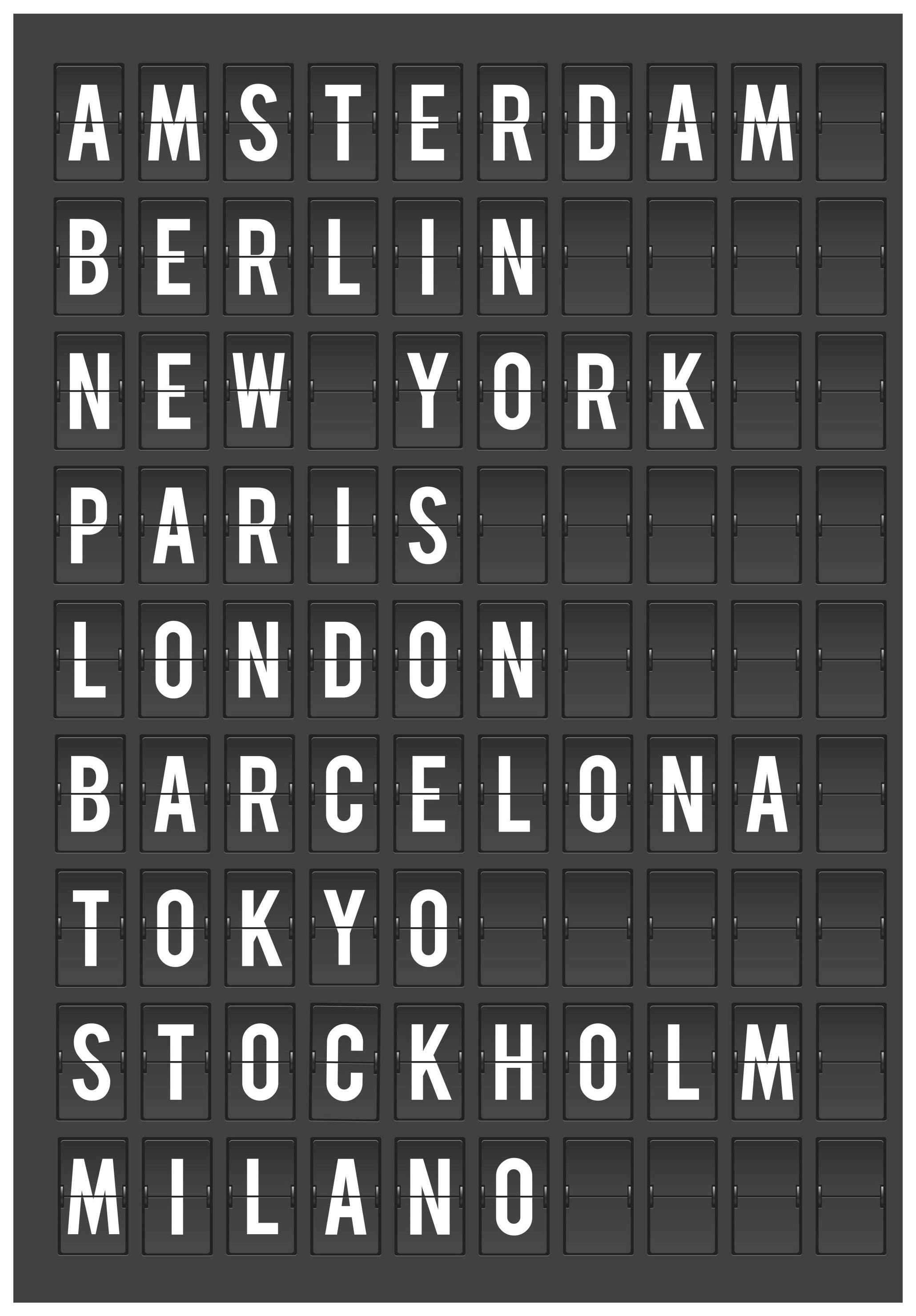 Travel The World Poster (30x40 cm)- Quadros com texto