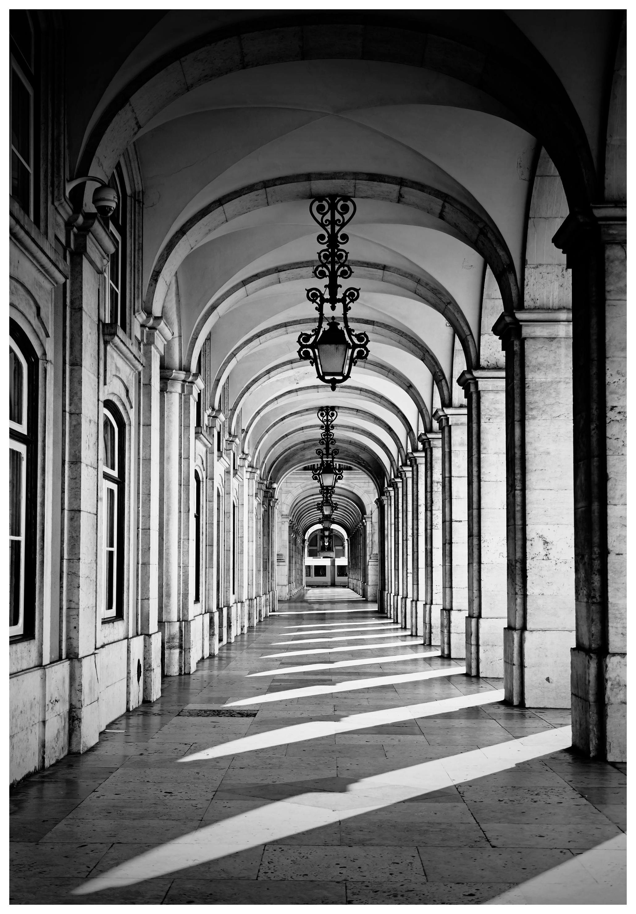 Arched Corridor Poster (30x40 cm)