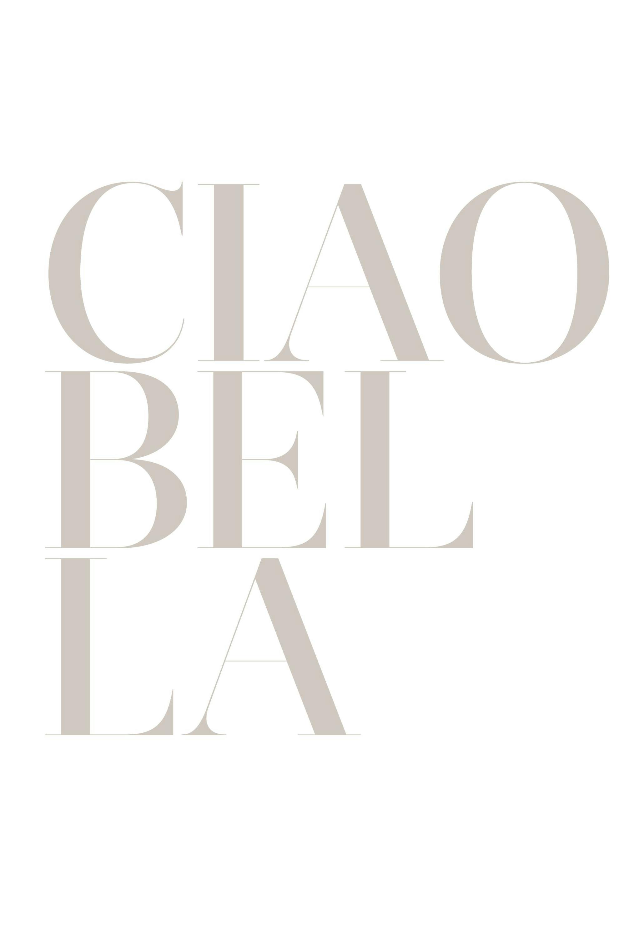 Prints - Ciao Bella Print (30x40 cm) - Text posters
