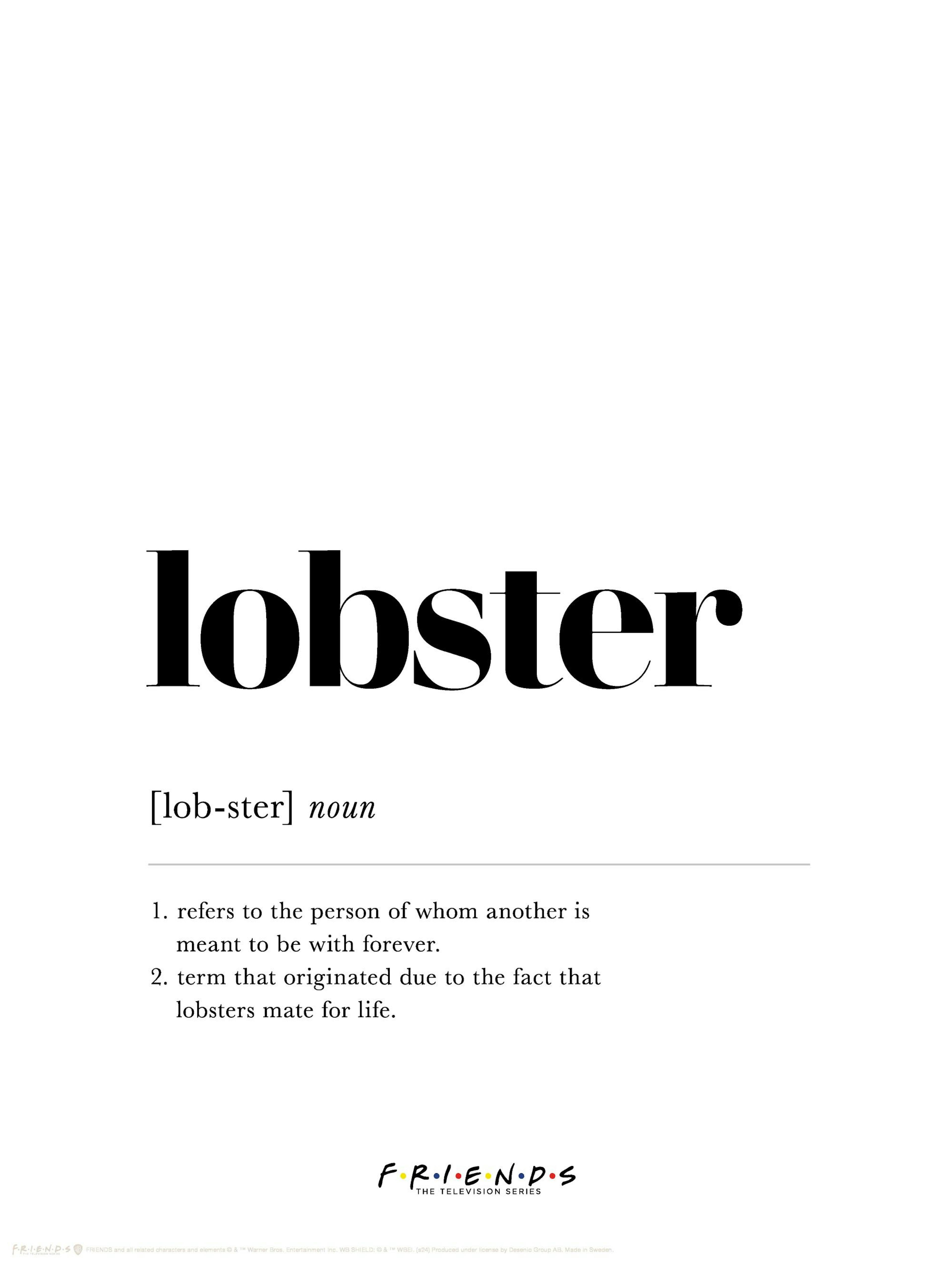 Friends™ - Lobster Definition Print