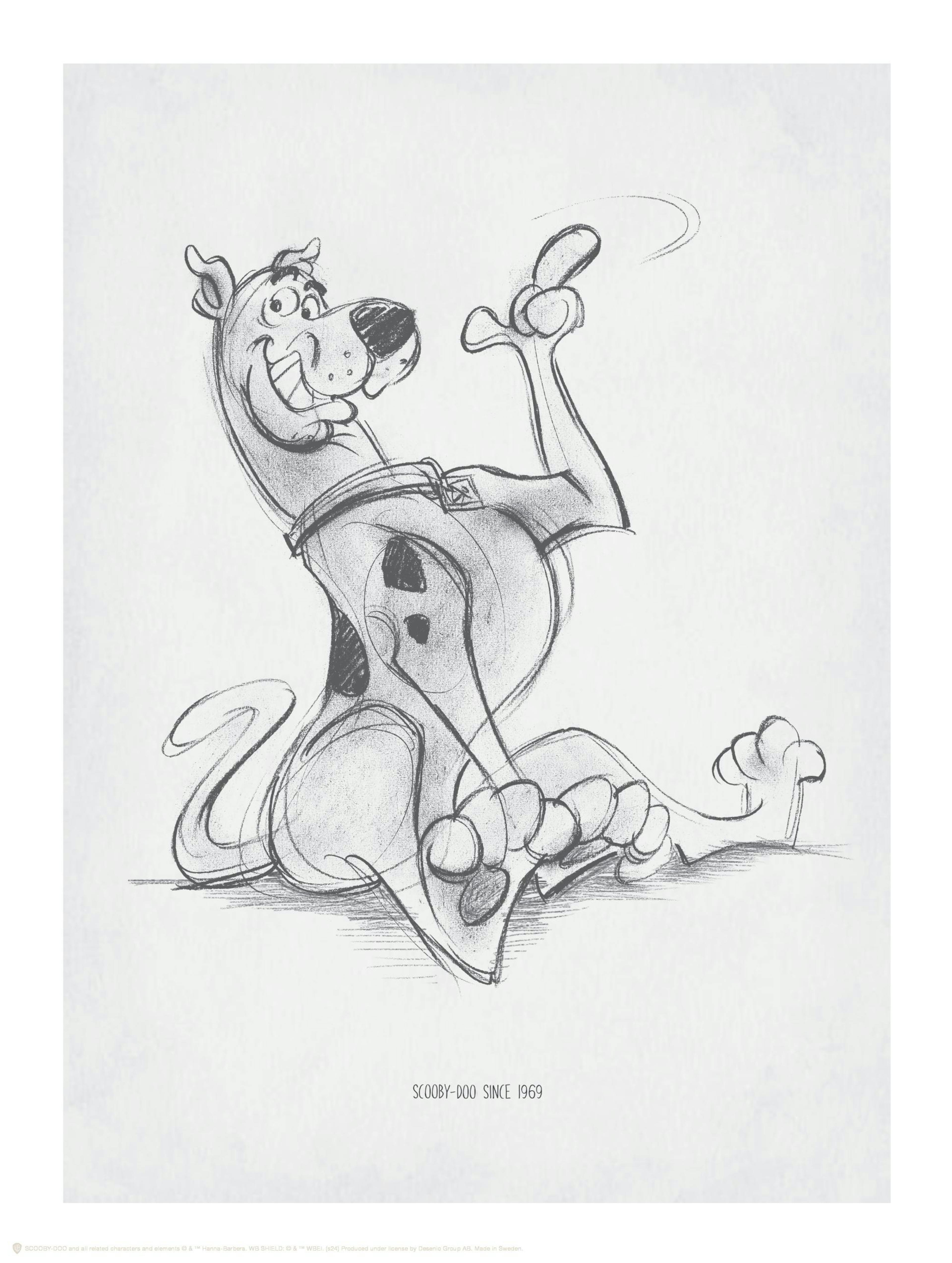 Scooby-Doo™ Sketch Print