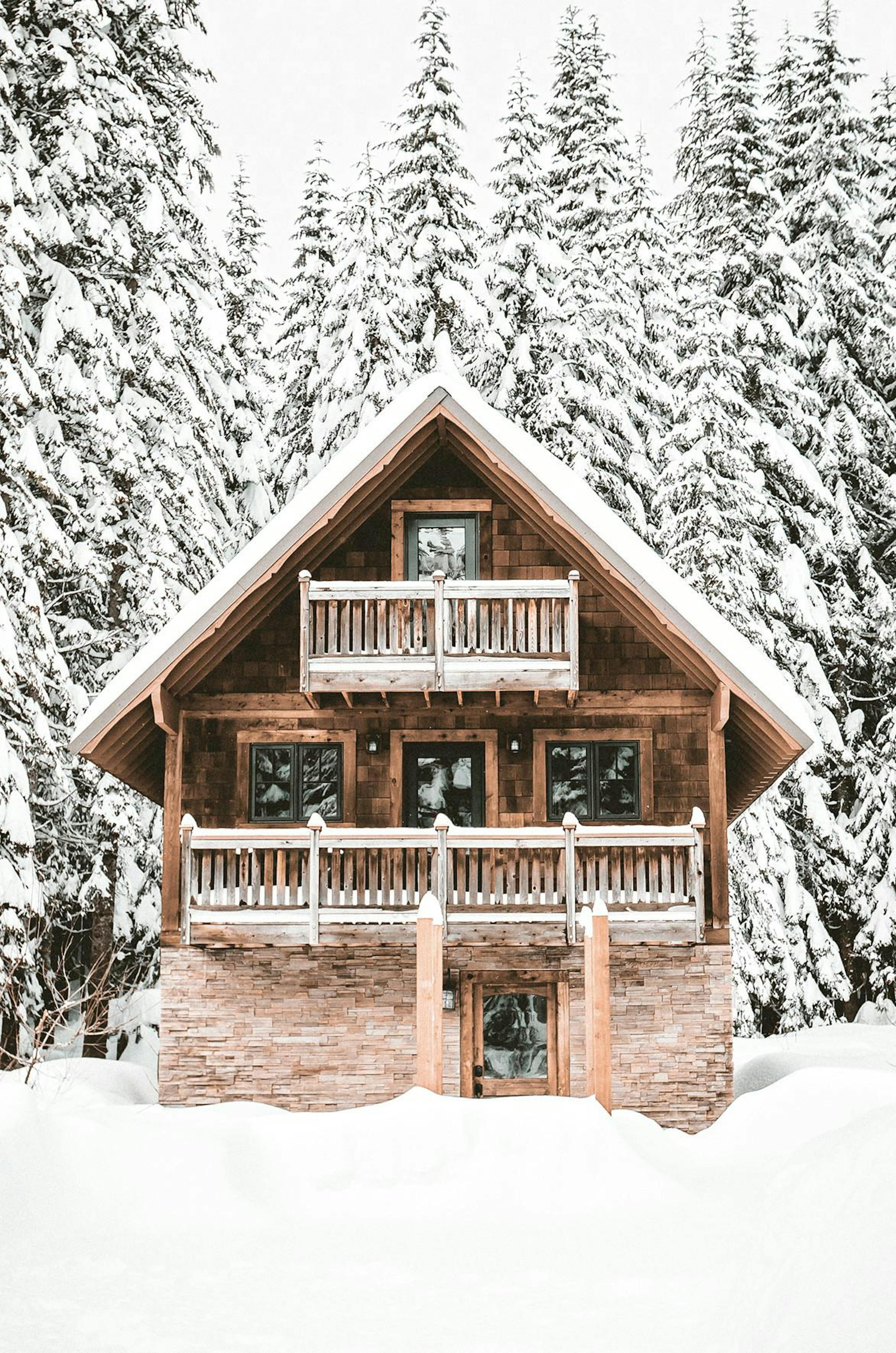 Holiday Cabin Print