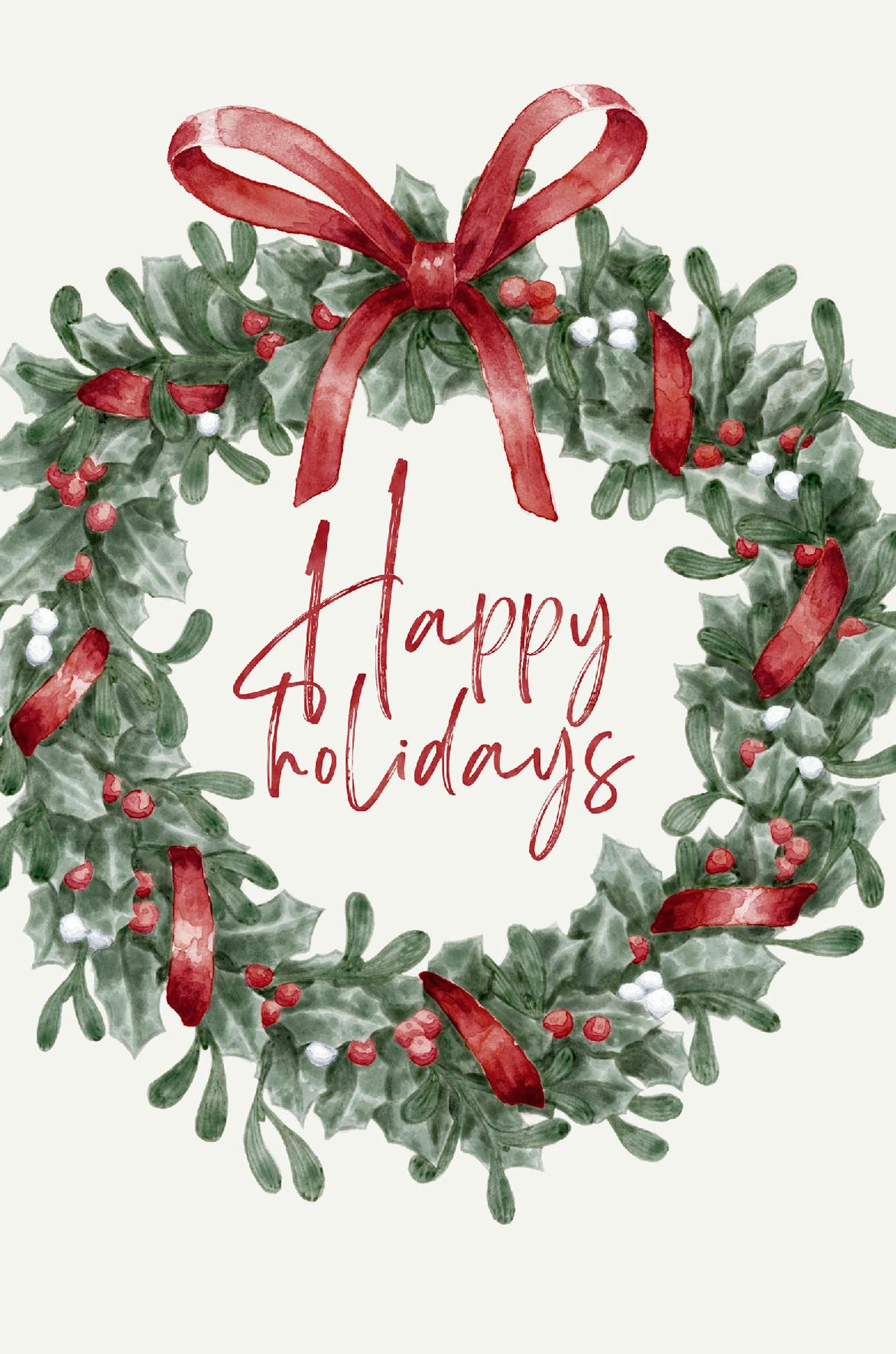 Happy Holidays Print