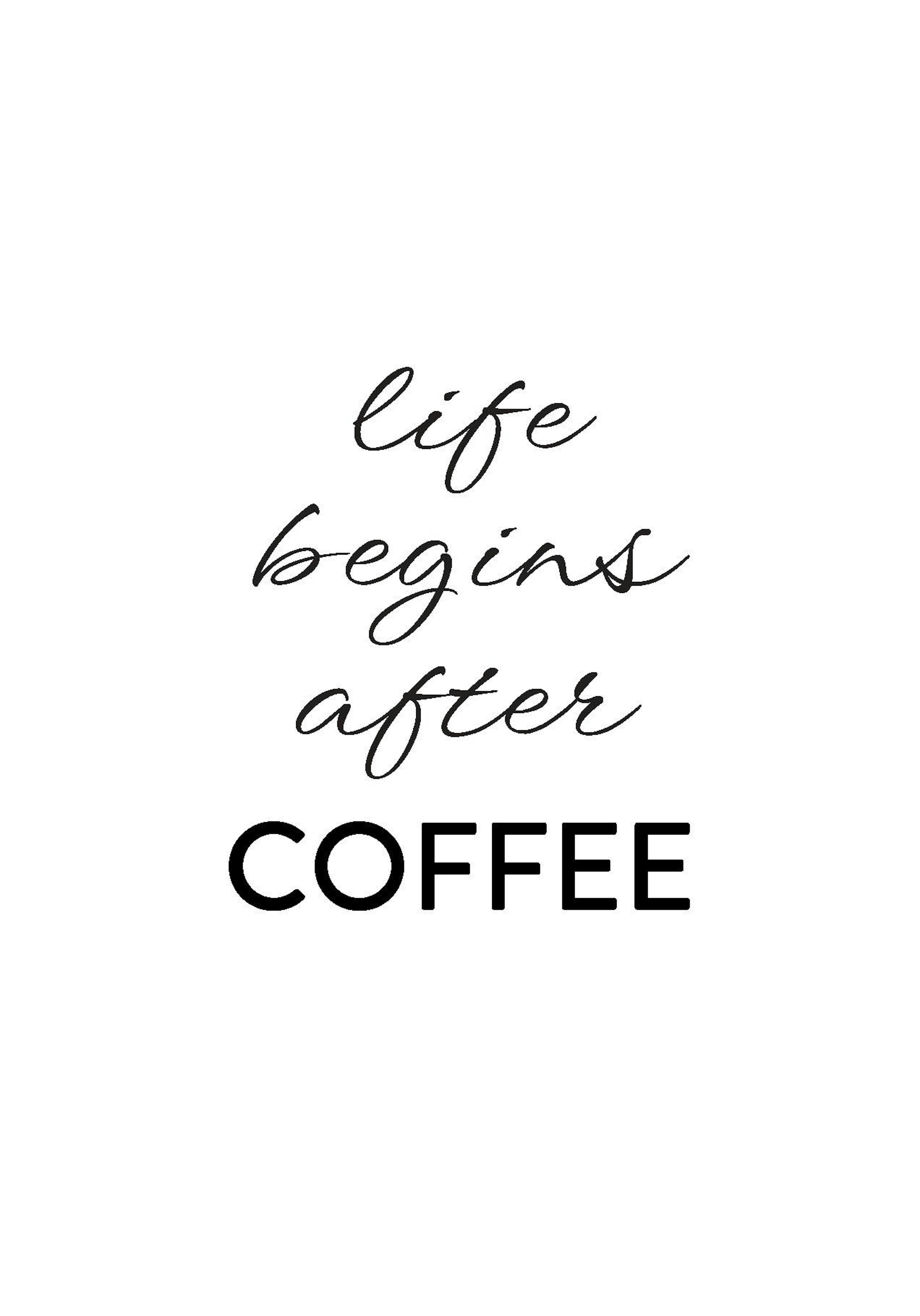 After Coffee, Print