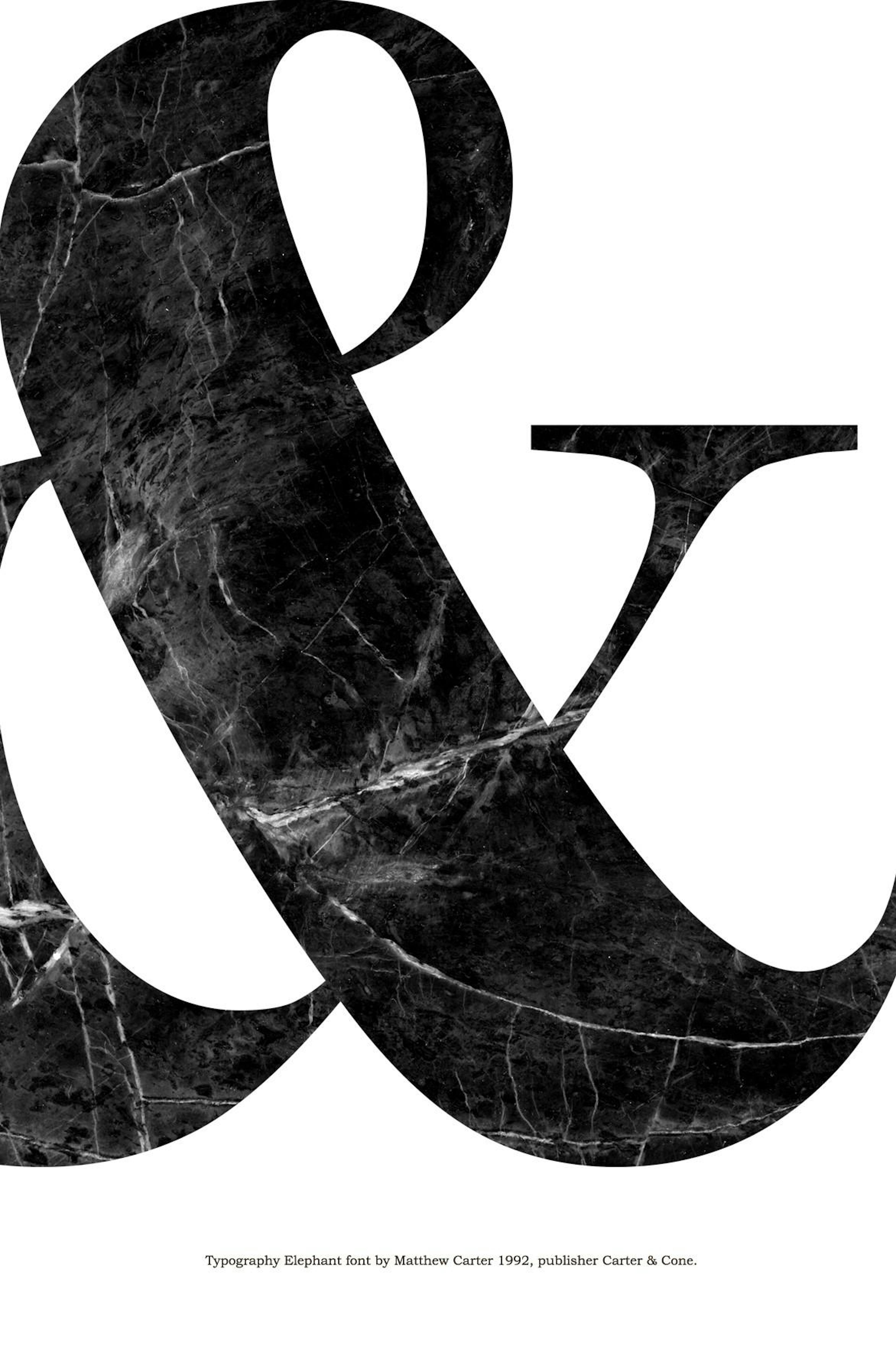 & Black Marble, Print