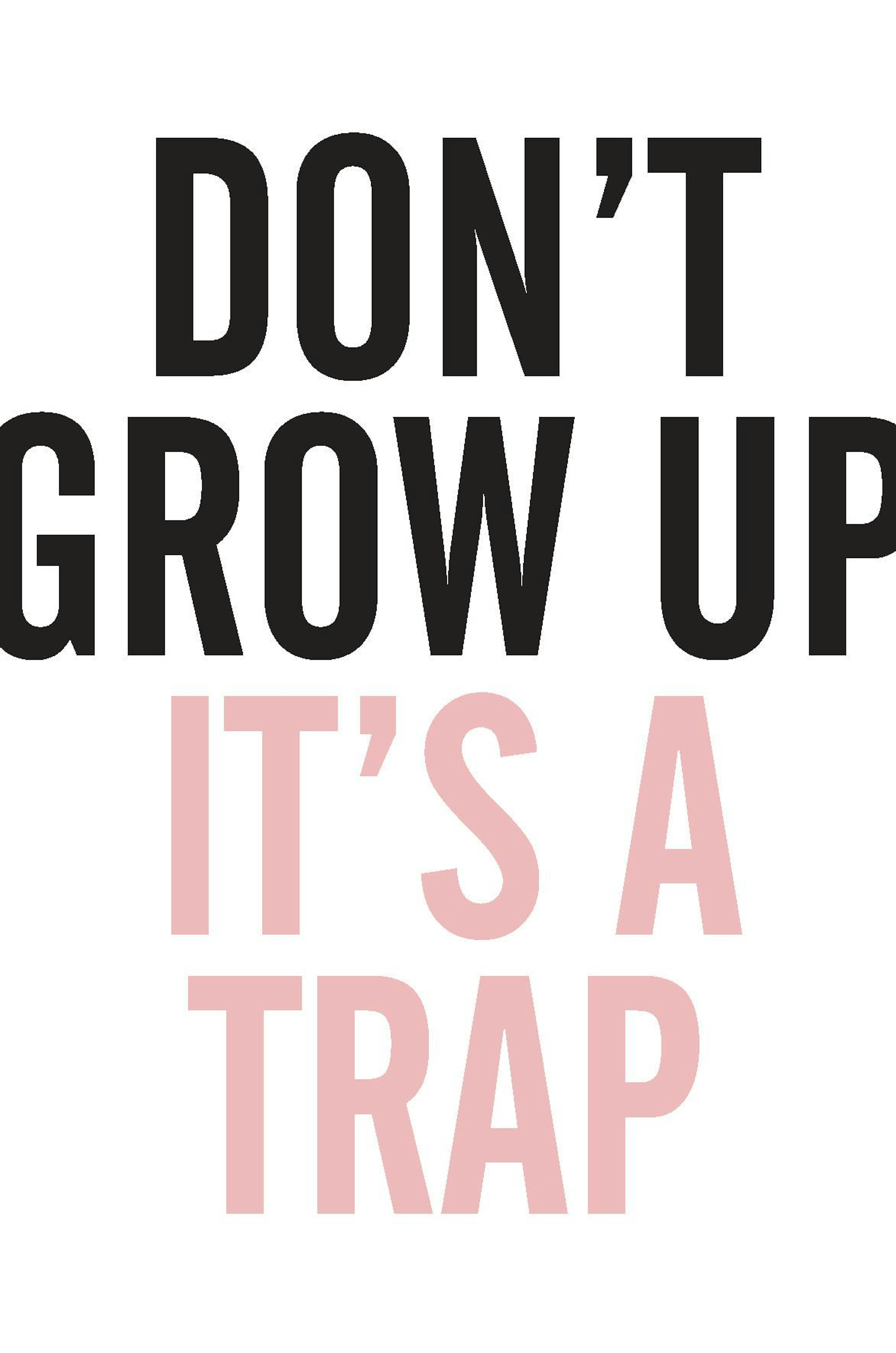 Grow Up Pink Poster