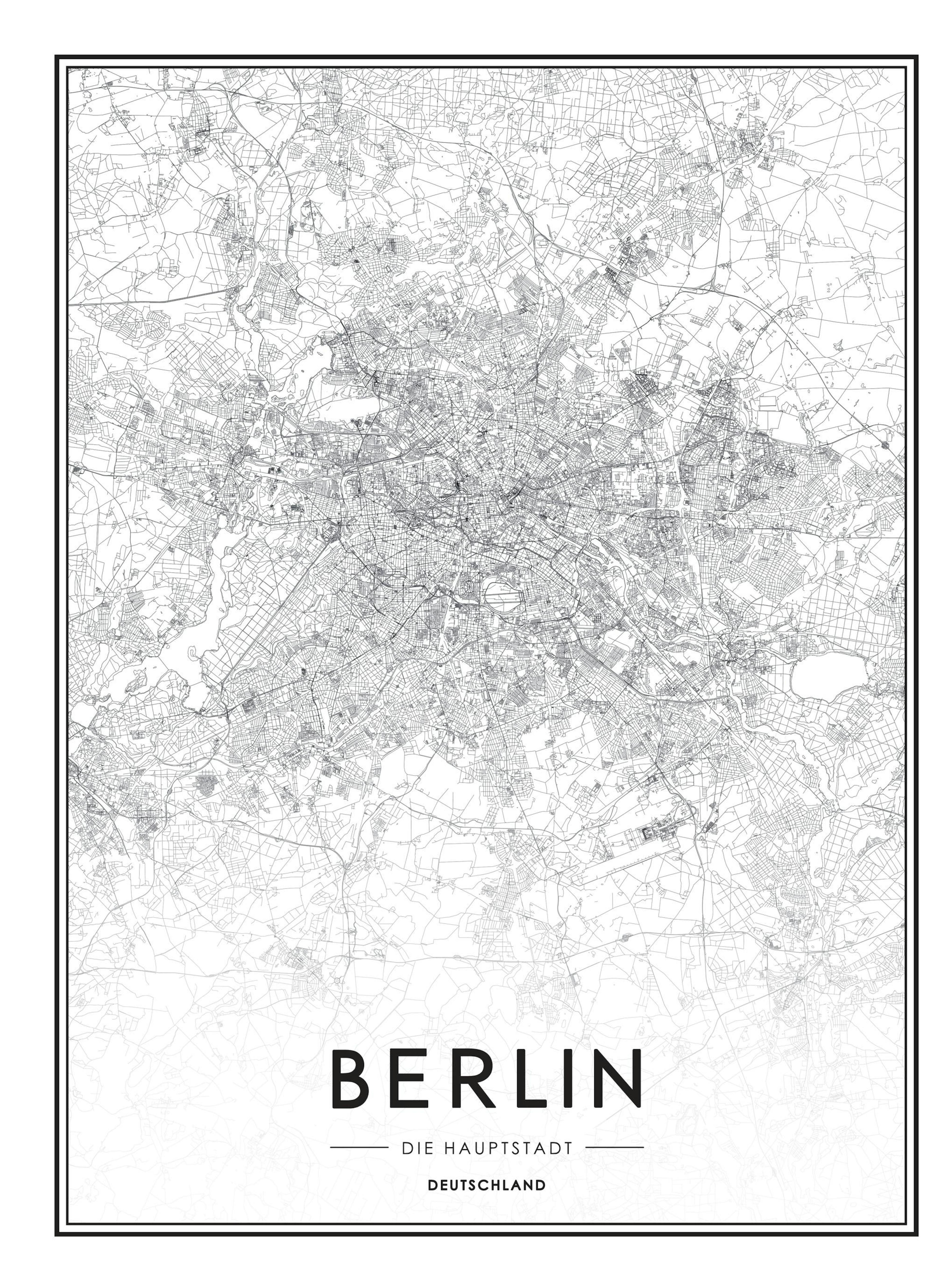 Berlin Map, Affiche