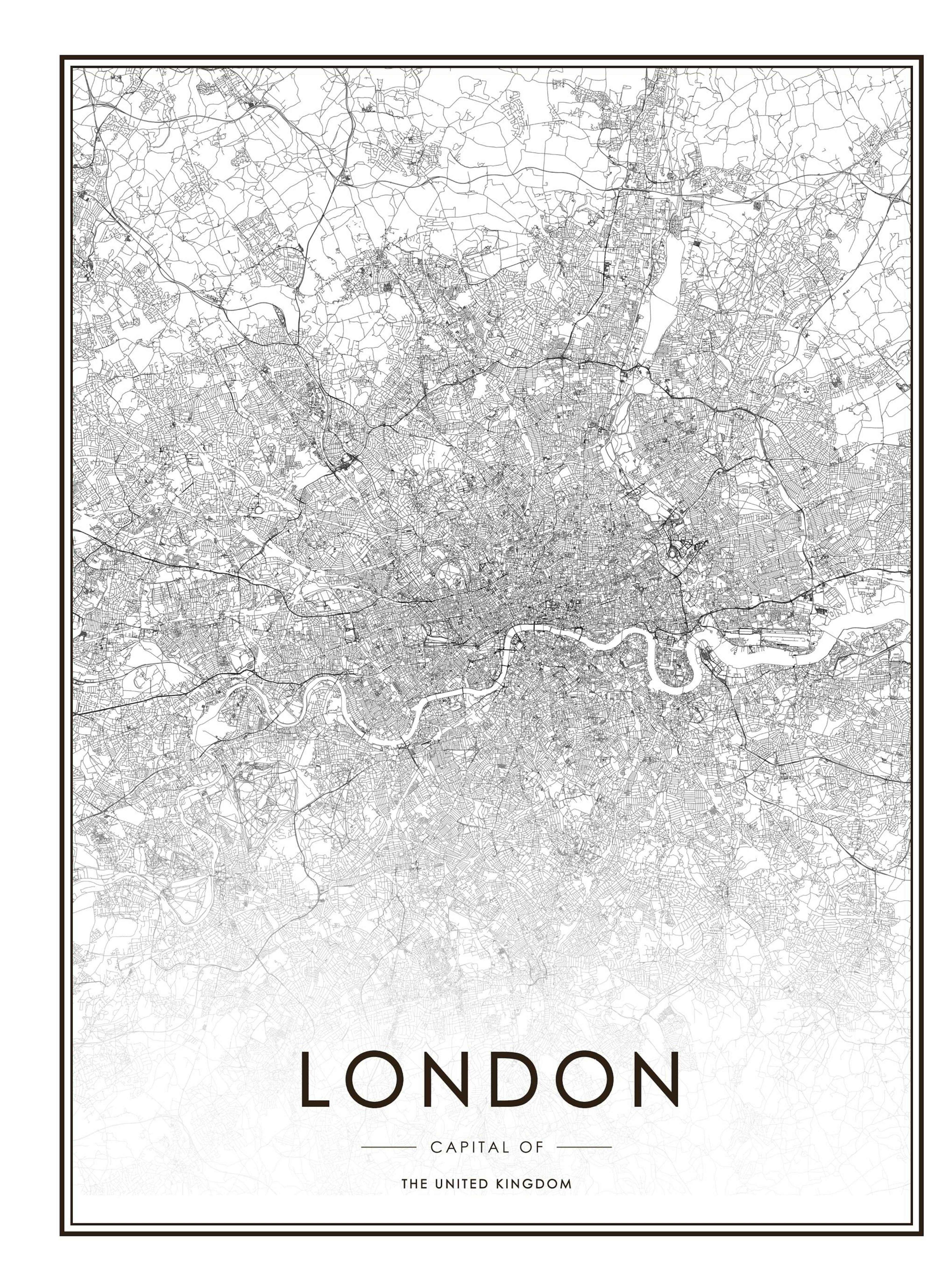 London Map Affiche