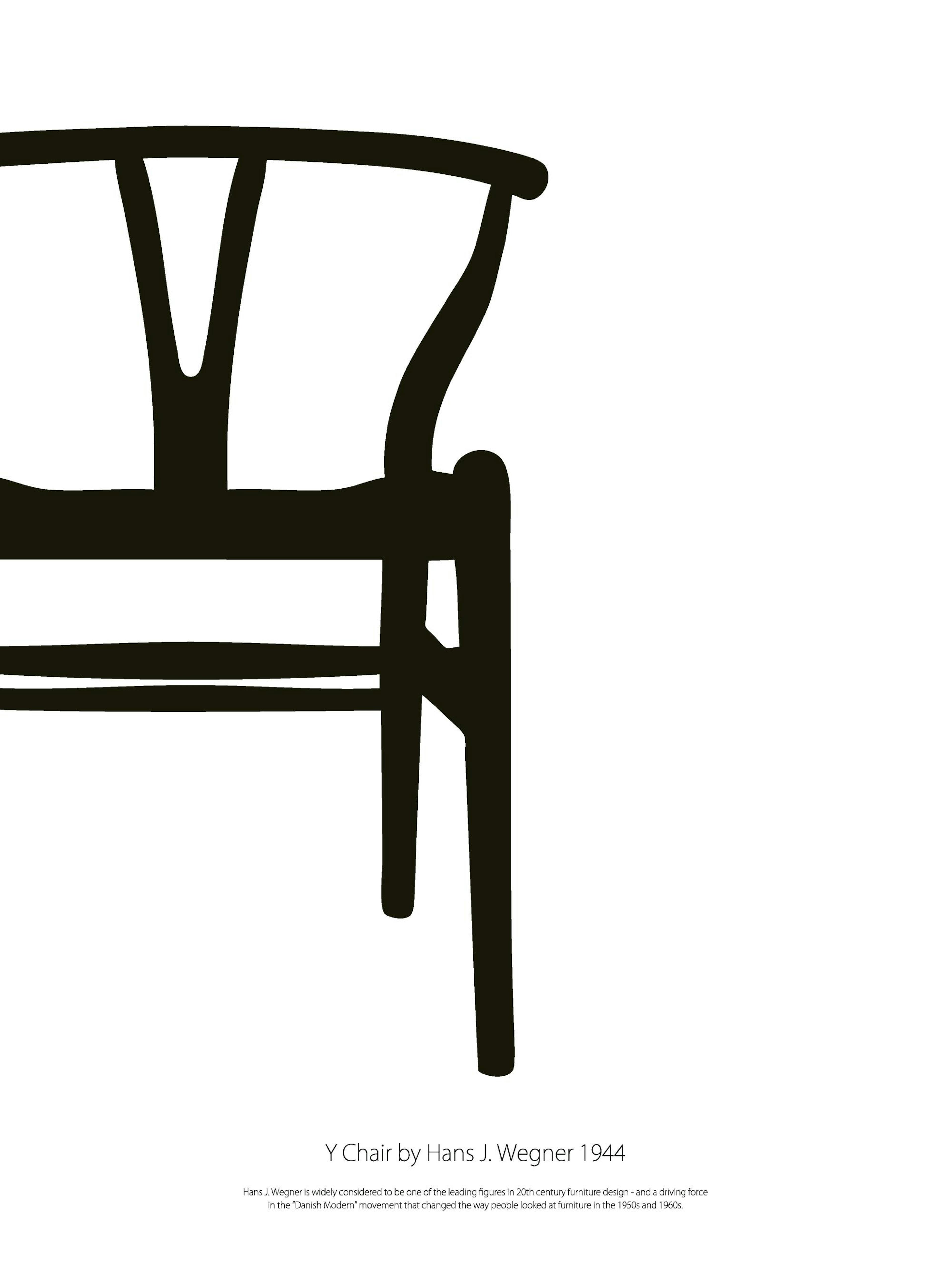 Y Chair Noir Et Blanc, Posters