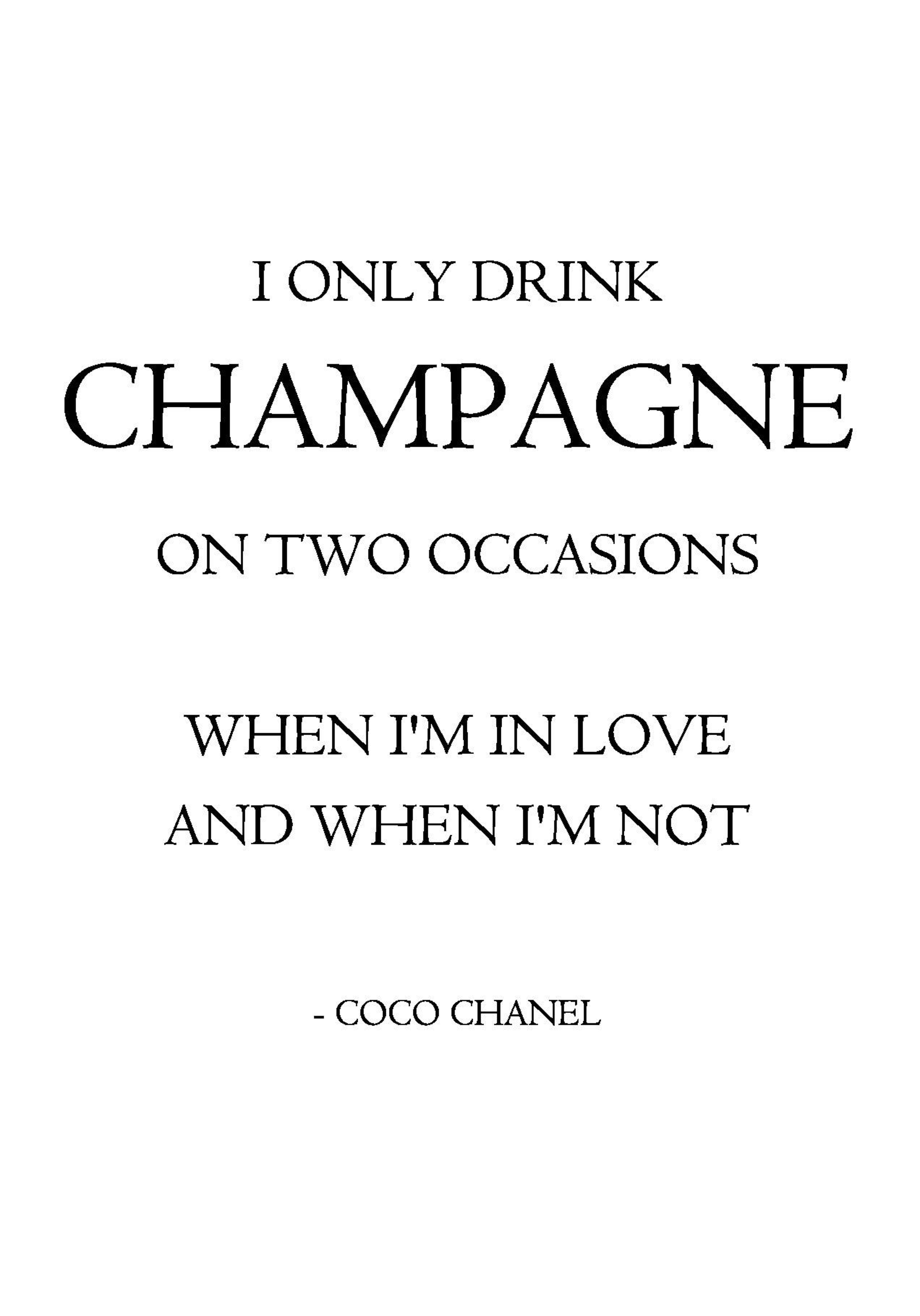 I Only Drink Champagne, Posters