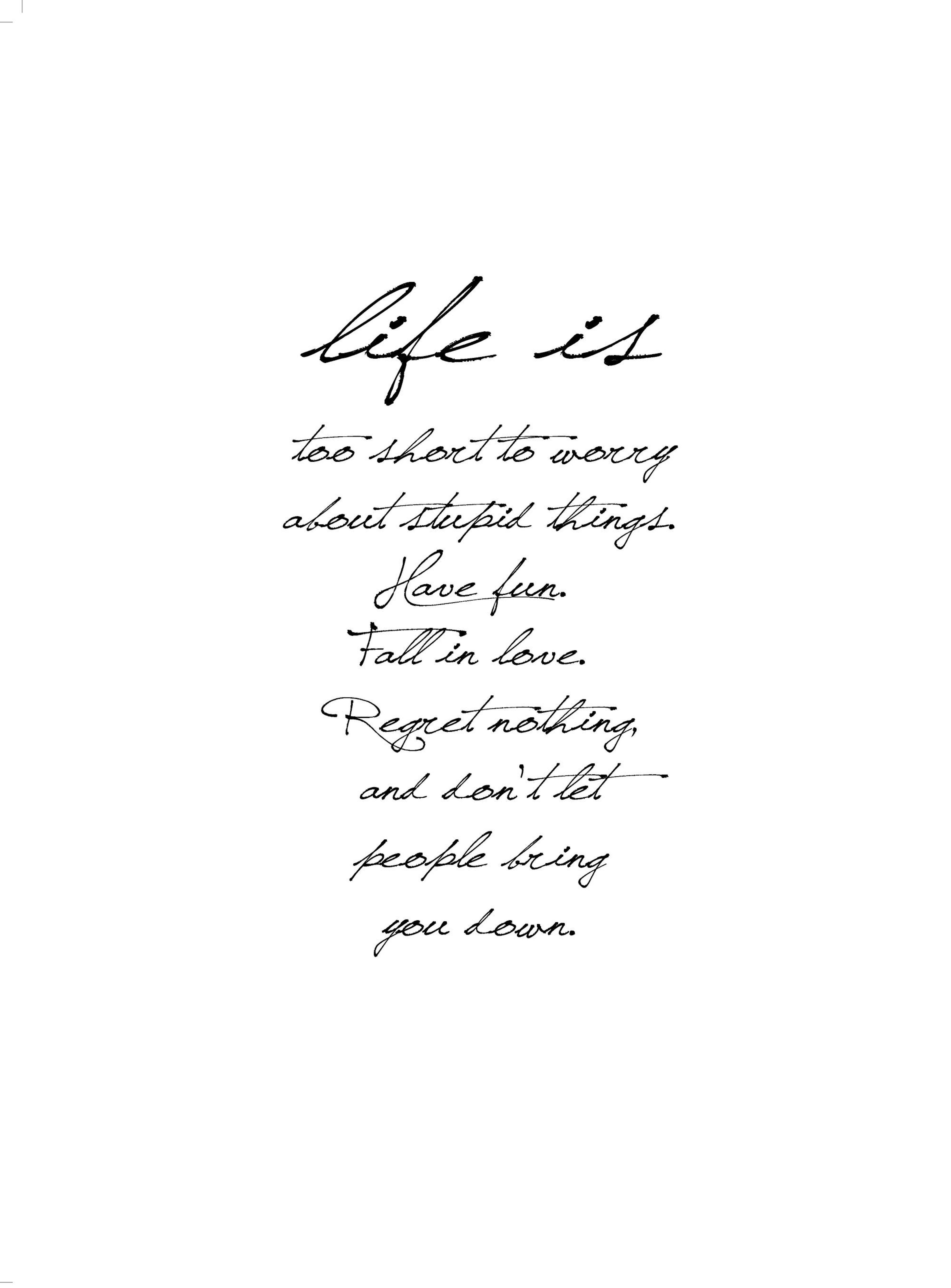 Life Is, Poster