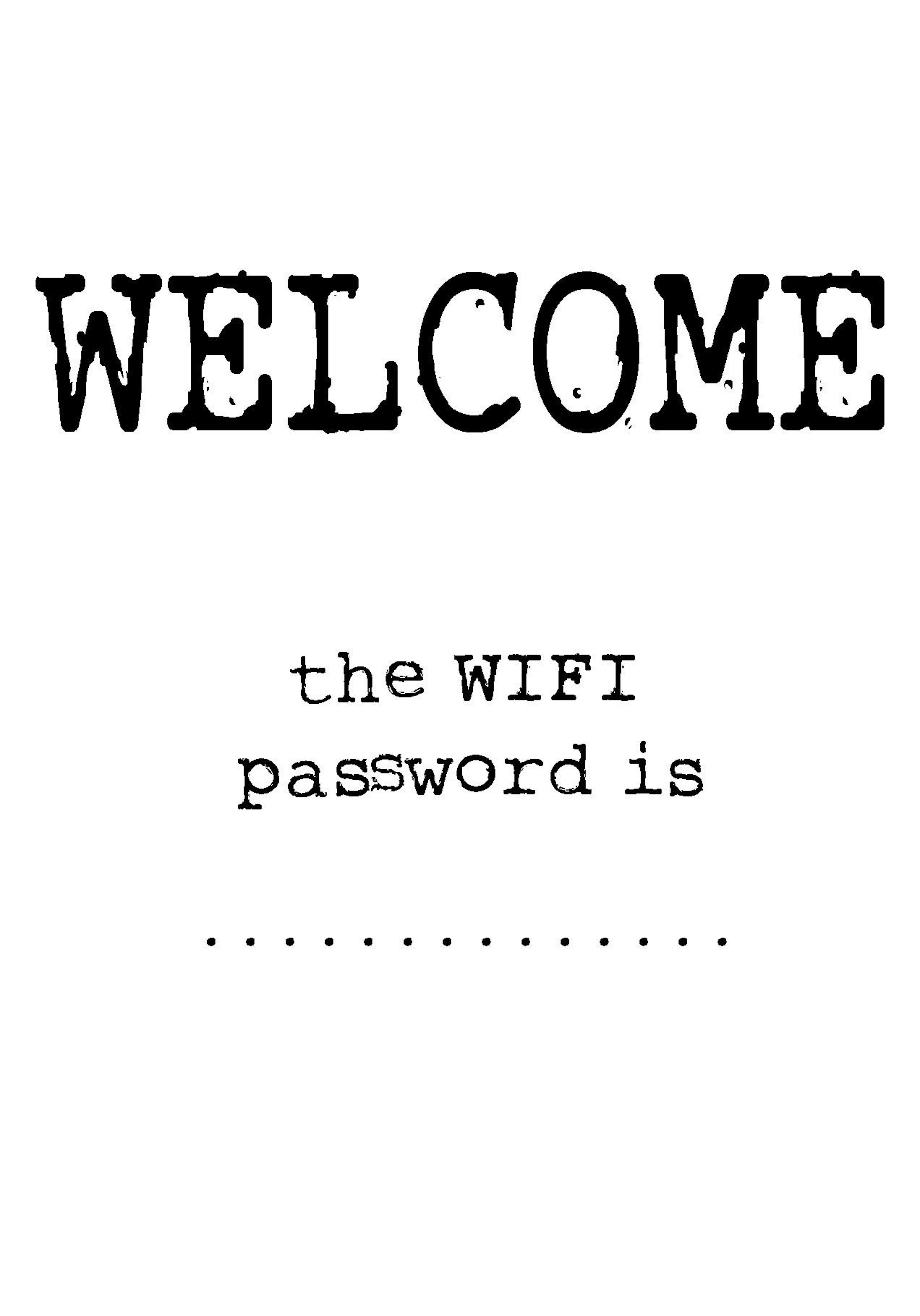 Wifi Password, Plakát