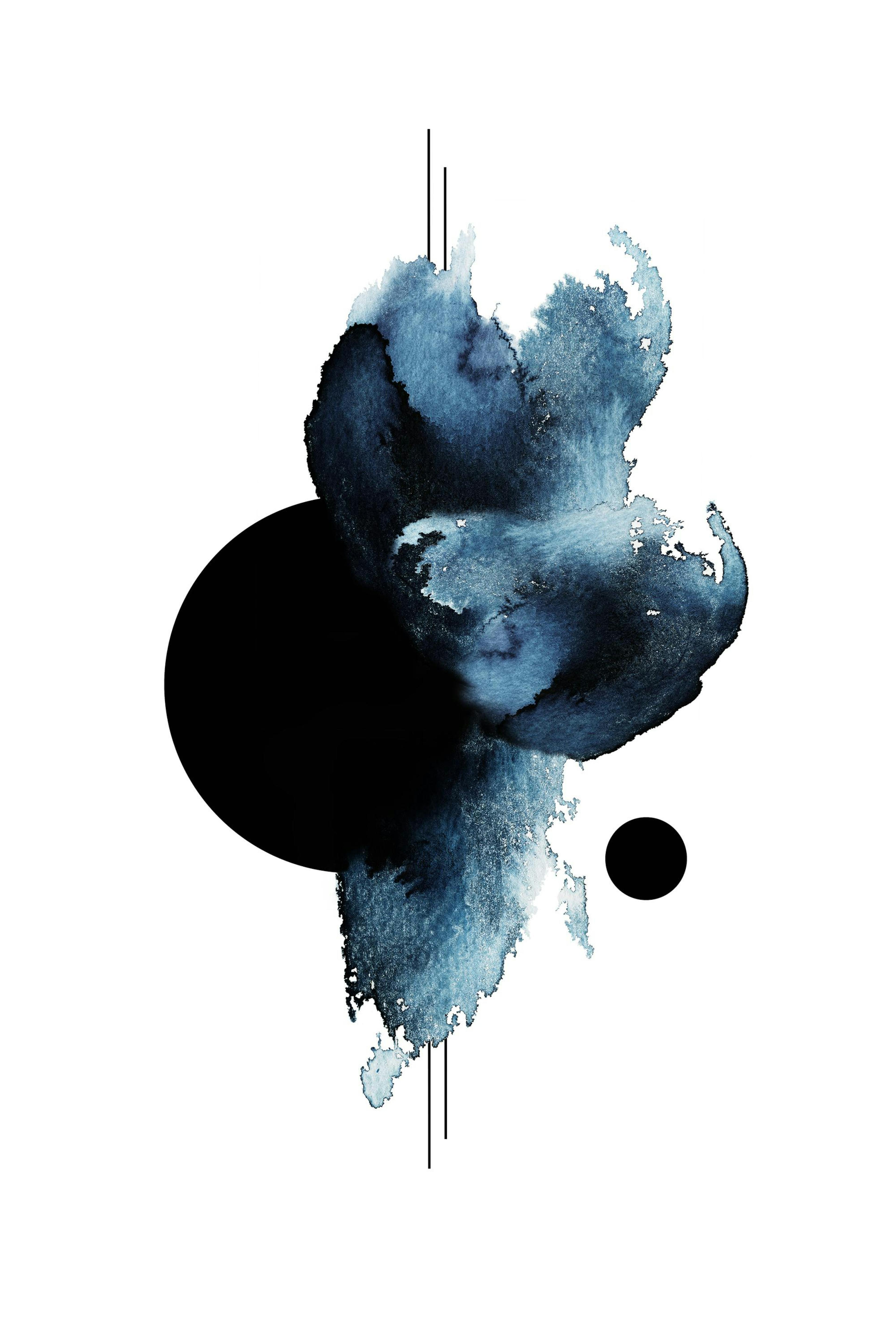 Aquarelle Shape Print