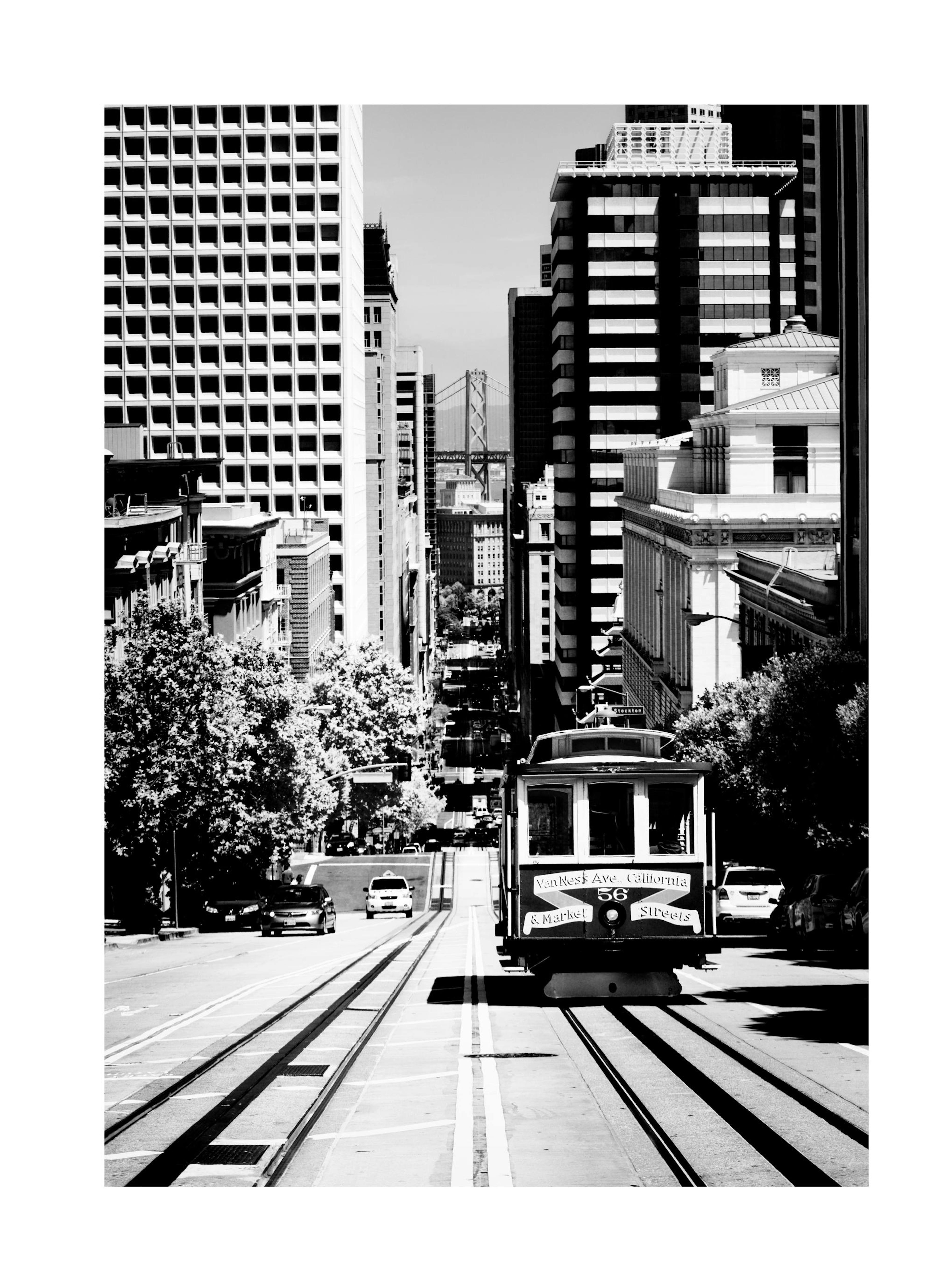 Steep Street San Francisco Print