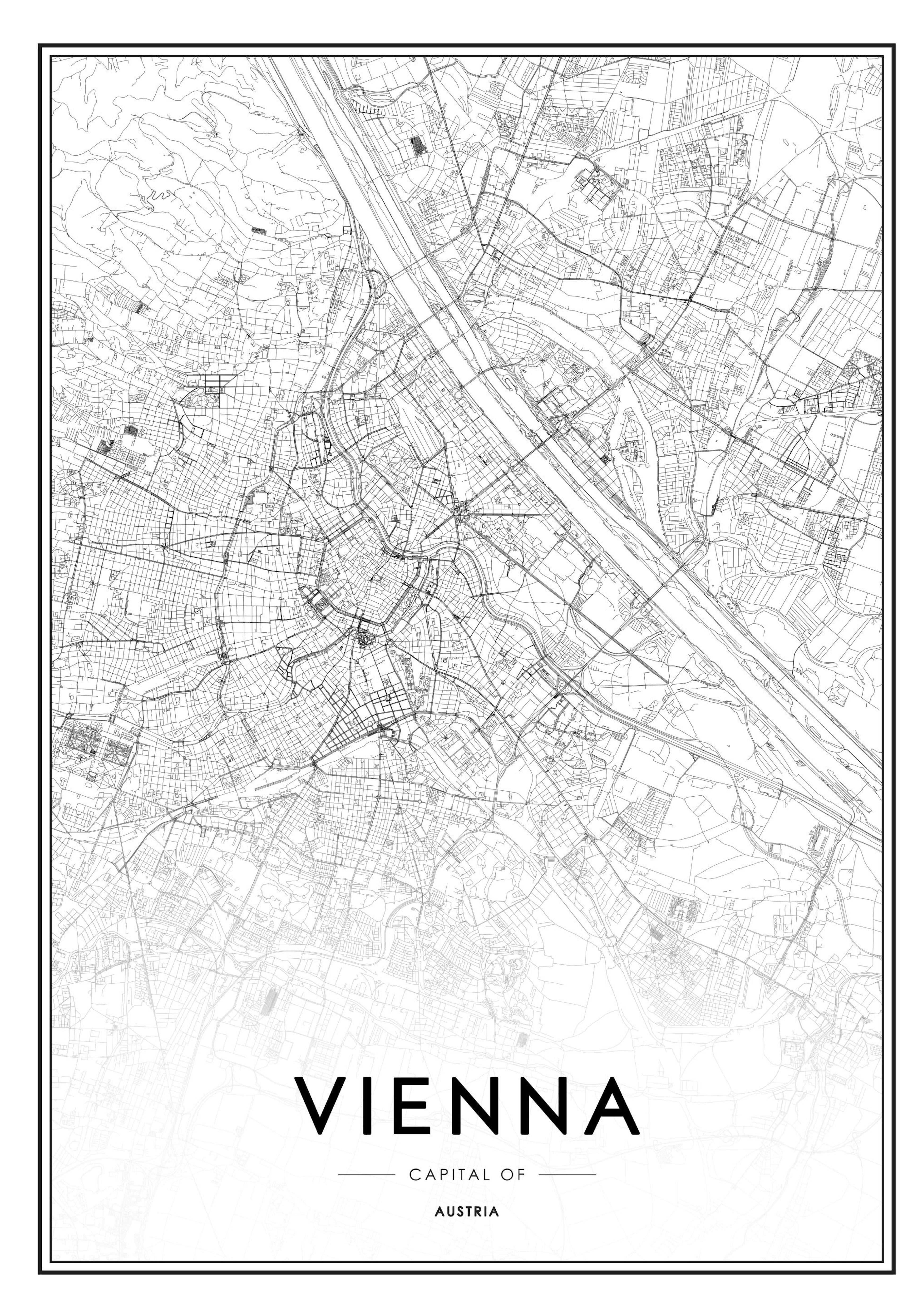 Vienna Map Poster