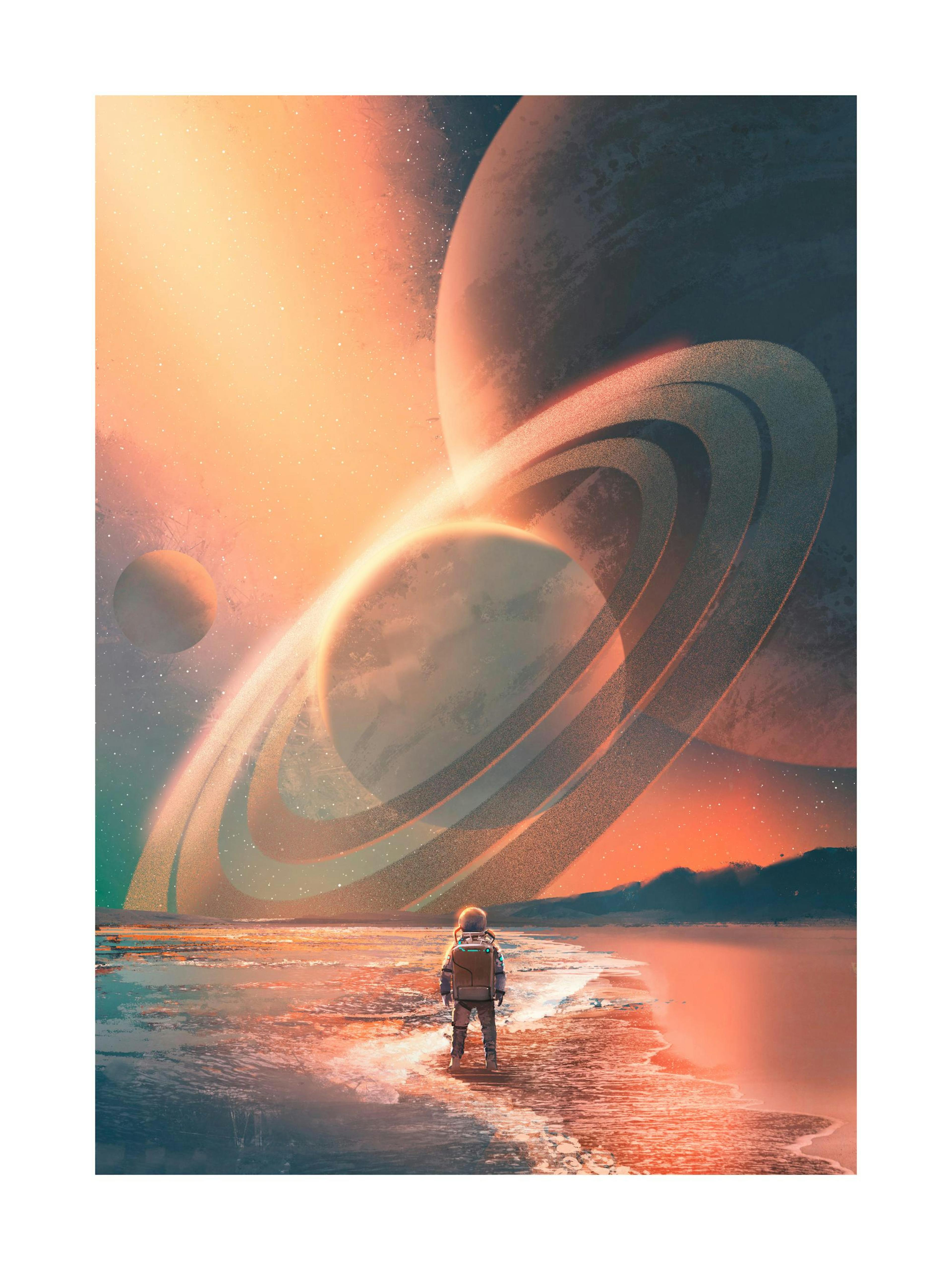 Planets In Sky Print