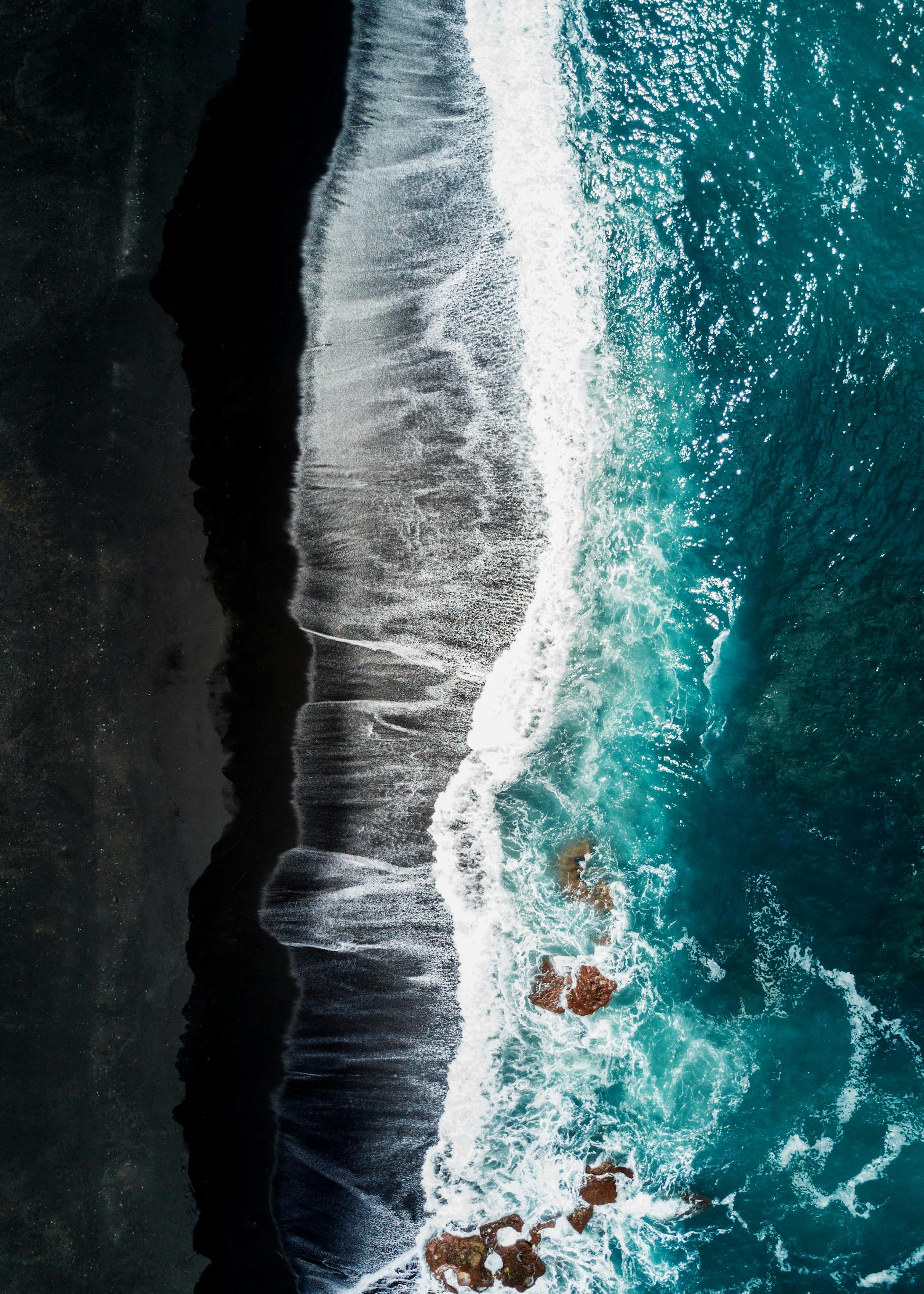 Black Beach Above Poster 0
