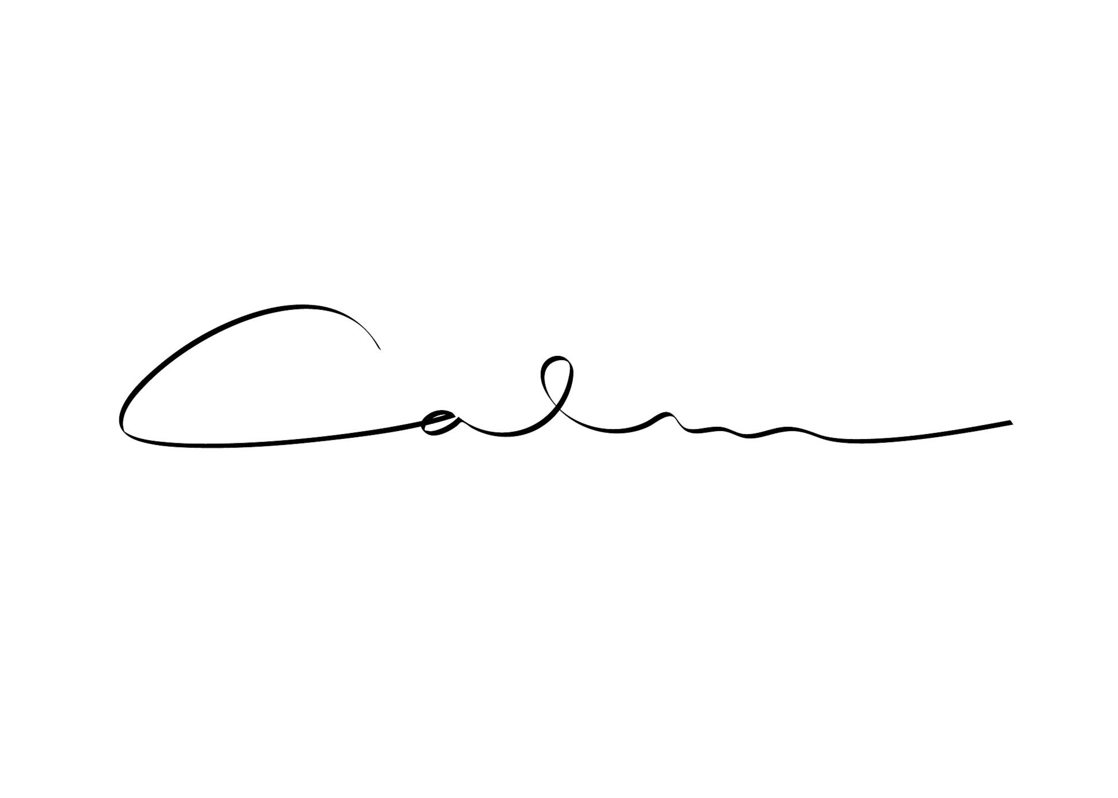 Calm Handwriting Juliste 0