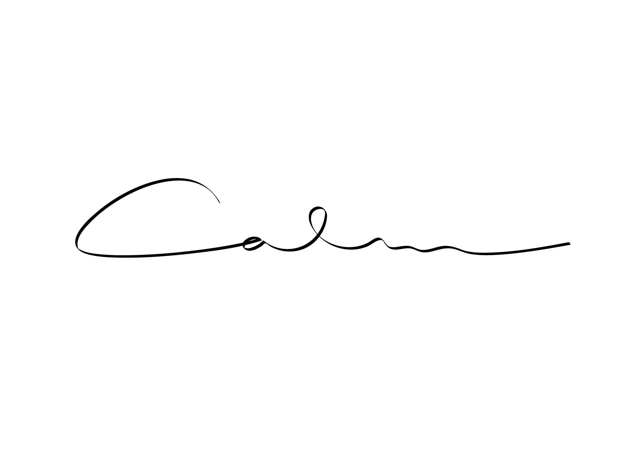 Calm Handwriting Poster (50x70 cm) - Posters met tekst