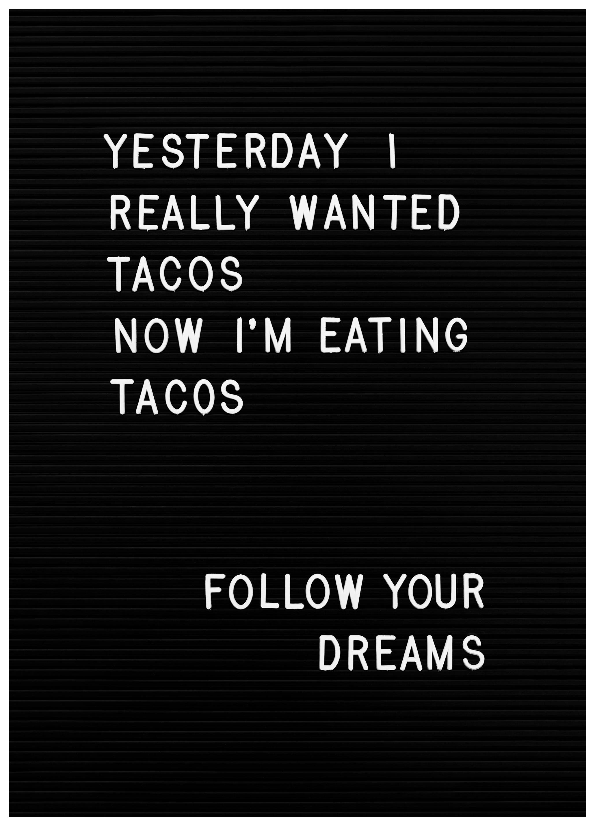 Prints - Taco Dreams Print (30x40 cm) - Text posters
