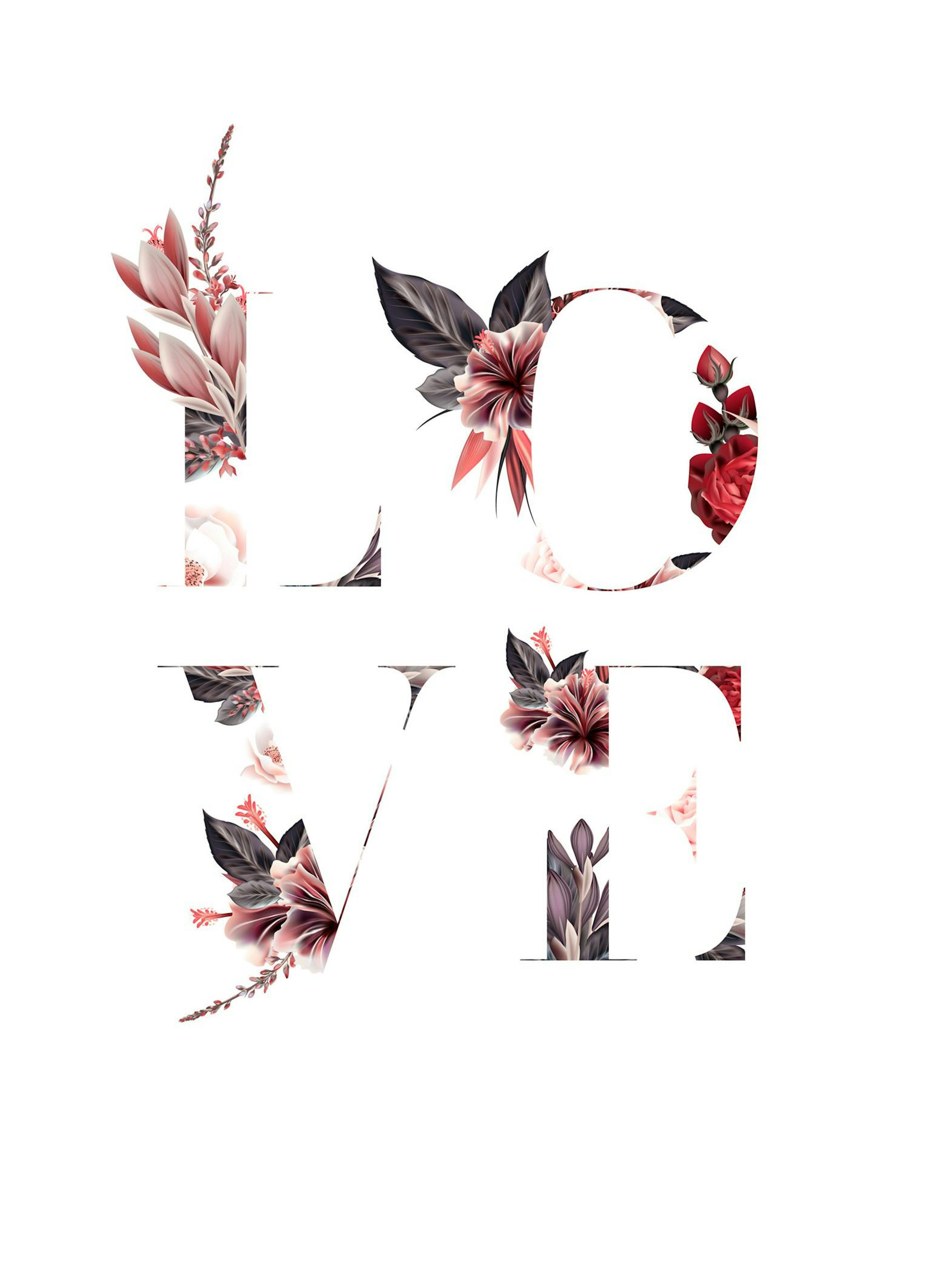 Floral Love Print