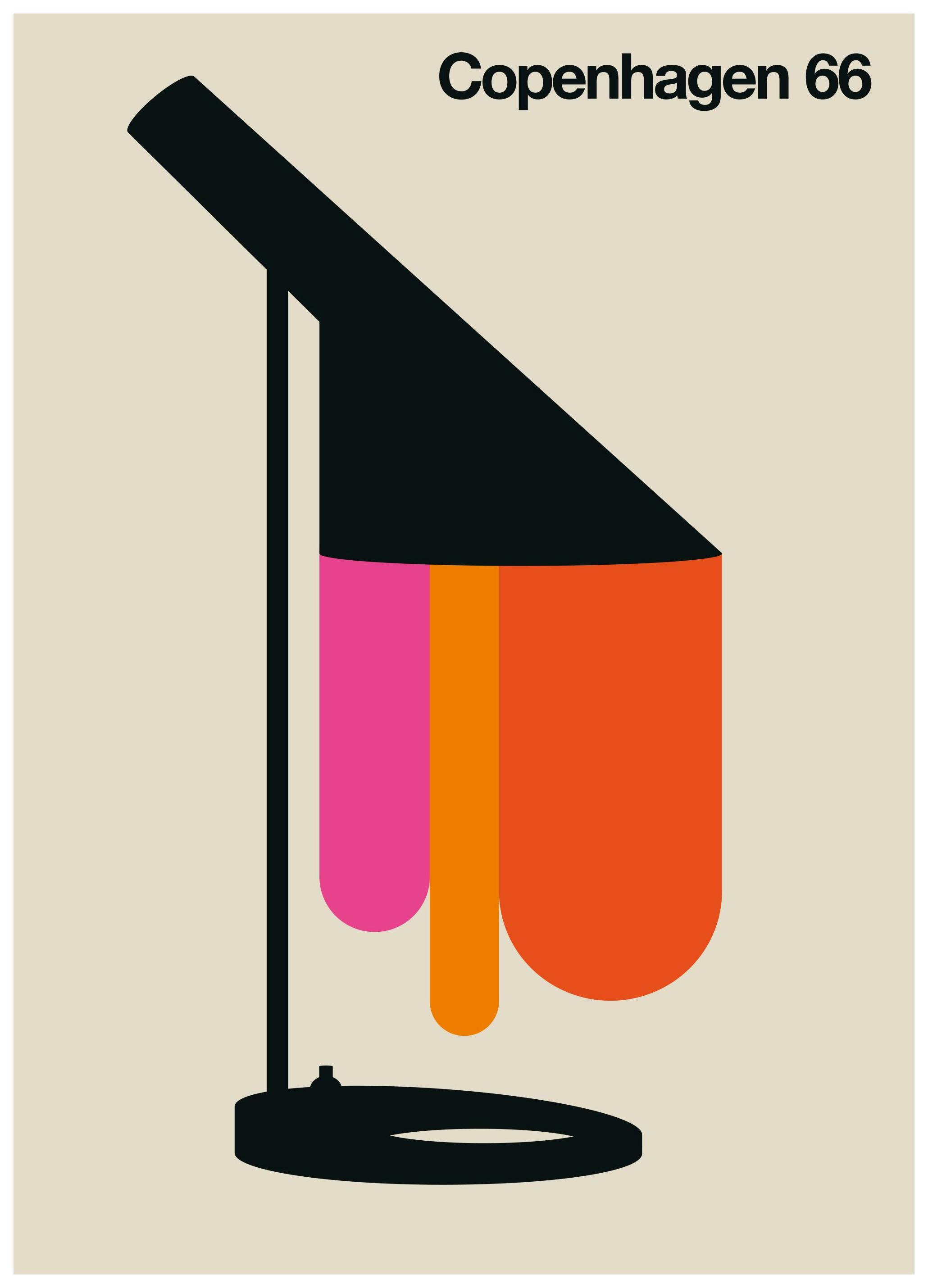 Copenhagen 66 Poster (30x40 cm) - Kaarten en steden posters